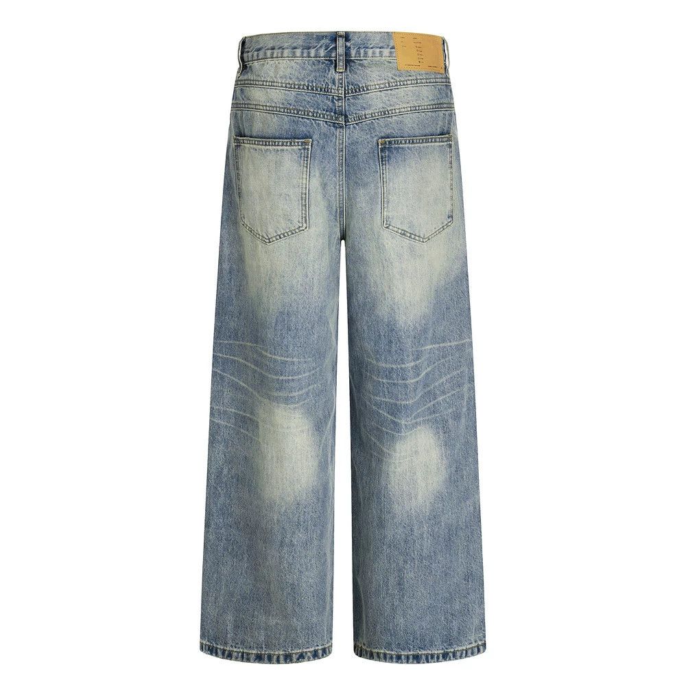 Vintage Men's loose casual vintage American washed distressed jeans Size US 32 / EU 48 - 2 Thumbnail