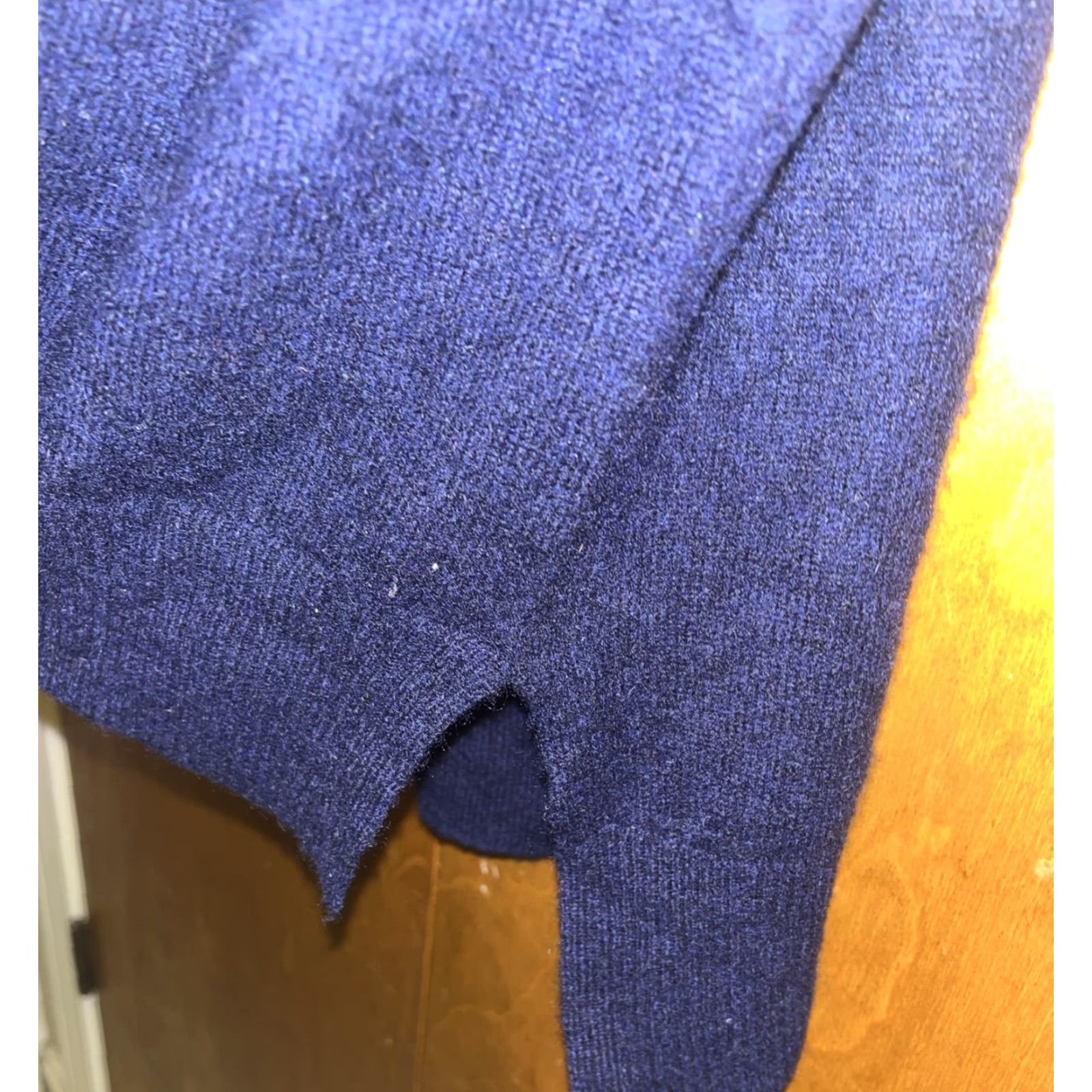AQUA AQUA 100% Cashmere Crew Neck Sweater Dark Blue Small Womens Lightweight Pullover Classic Size S / US 4 / IT 40 - 3 Thumbnail