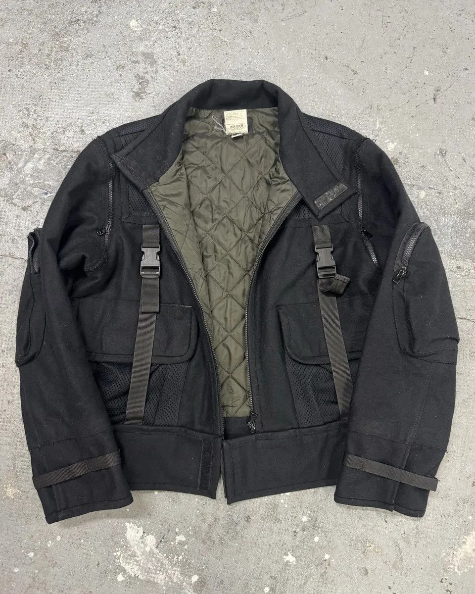 Dolce & Gabbana AW2004 Dolce & Gabbana Navy Strap Bondage Bomber Jacket with Detachable Sleeves Size US M / EU 48-50 / 2 - 5 Thumbnail