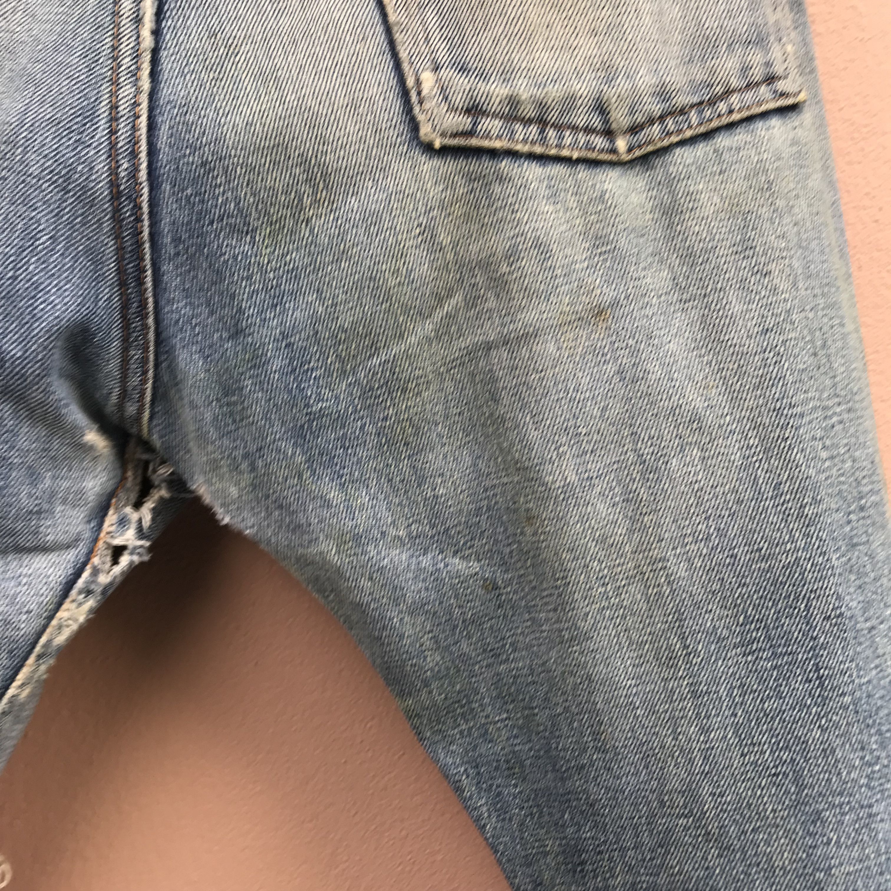 Denime Denime Selvedge Jeans Distressed Ripped Workwear Size US 30 / EU 46 - 11 Thumbnail