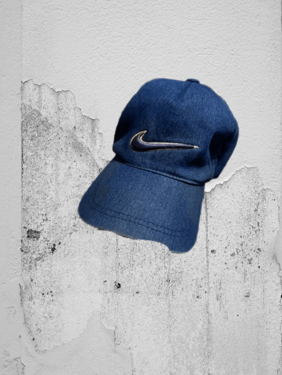 Nike × Vintage Vintage Nike fleece Y2K swoosh hat Size ONE SIZE - 1 Thumbnail