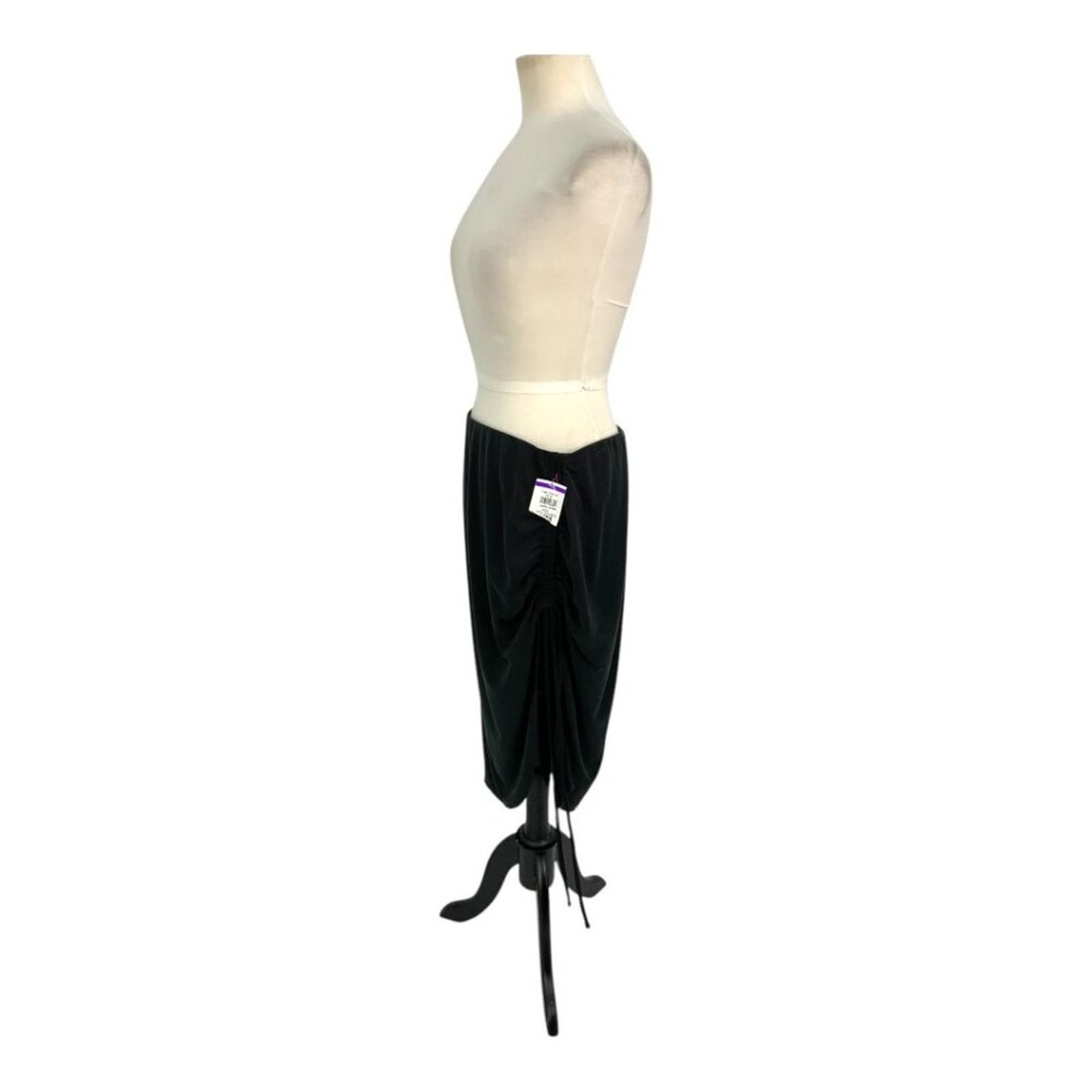 Other Open Edit Side Ruched Skirt In Black Size XL NWOT $45 MSRP Size 31" - 5 Thumbnail