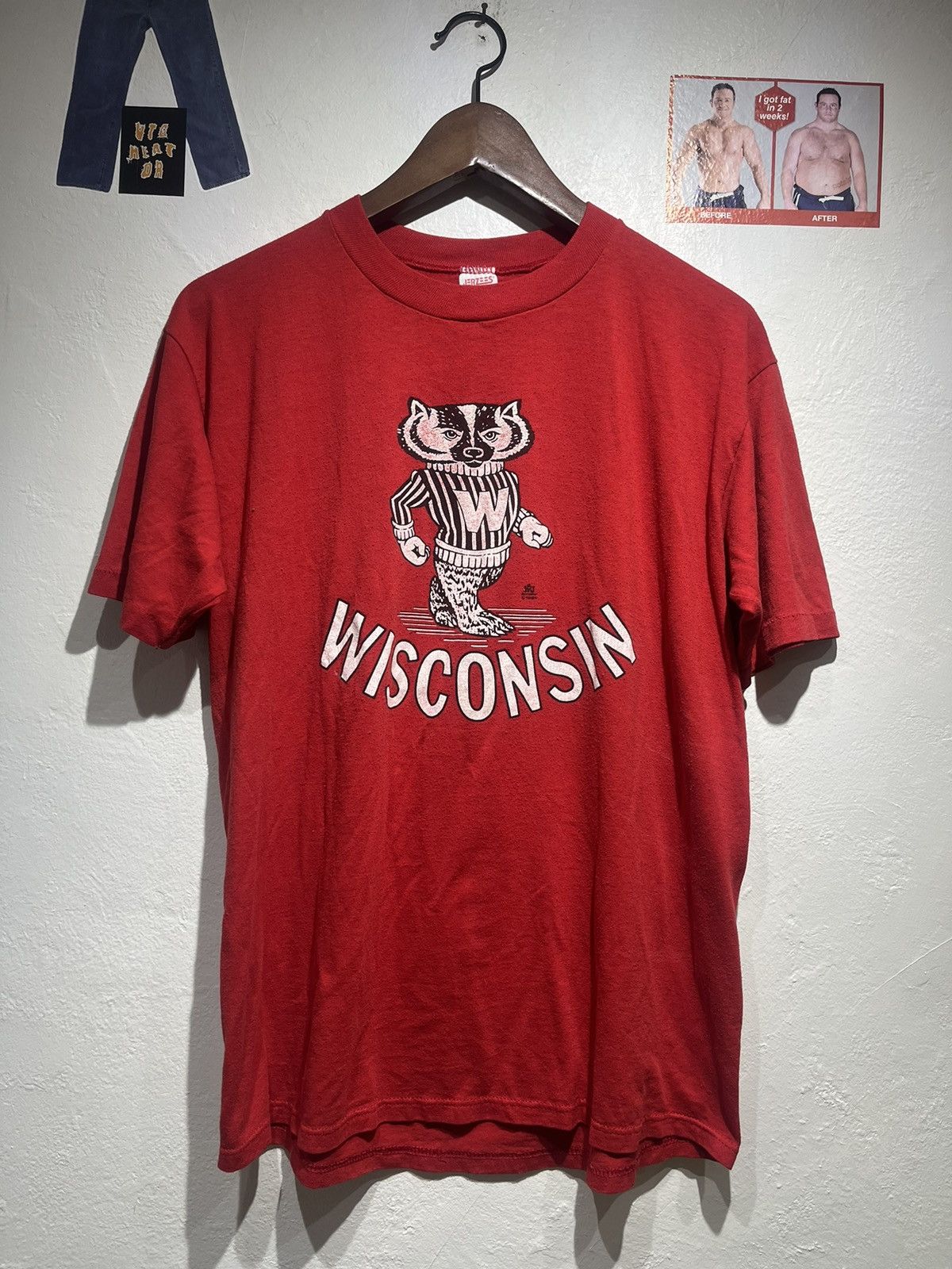 Collegium 1980s Wisconsin College tee Size US L / EU 52-54 / 3 - 1 Thumbnail
