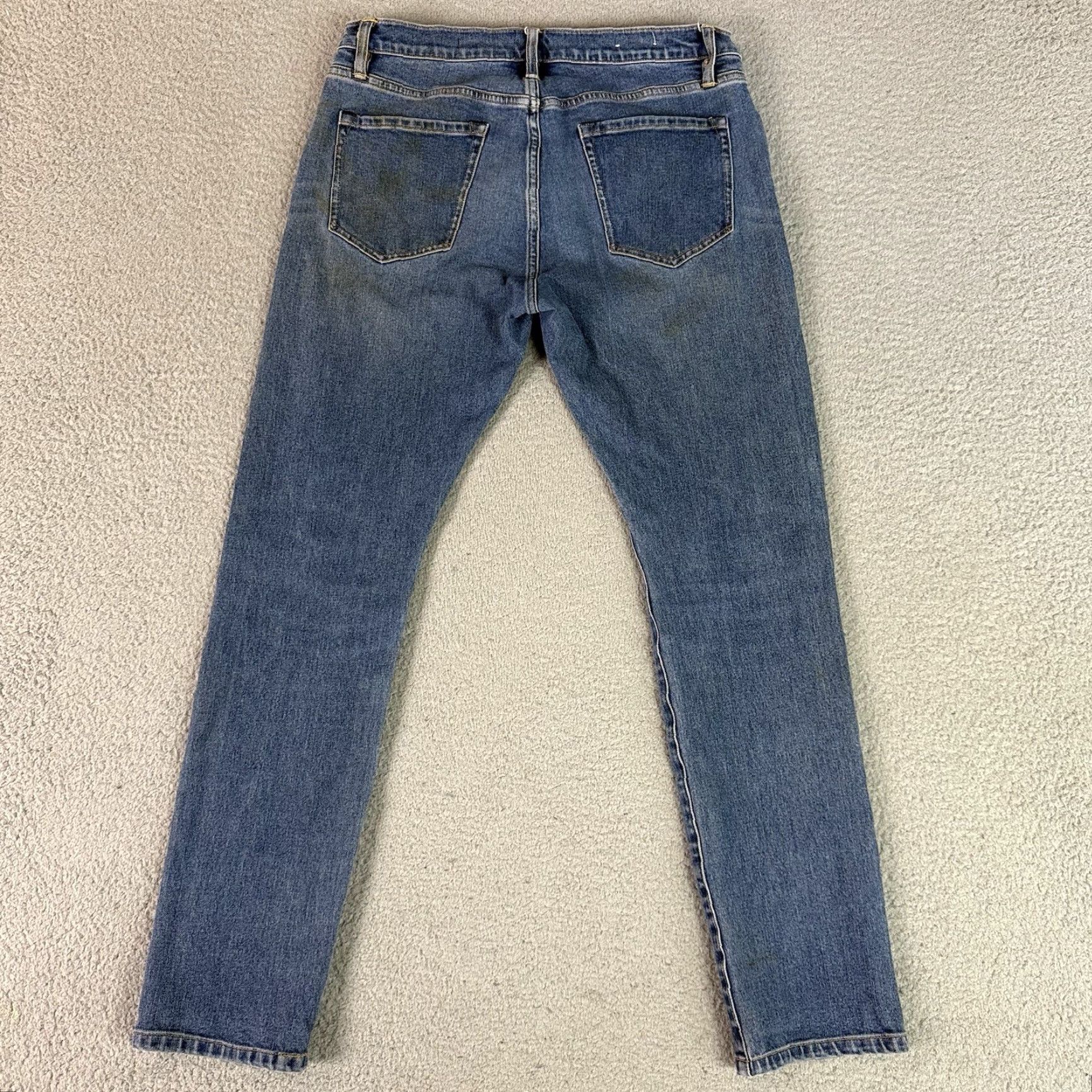 Flint And Tinder Flint and Tinder Jeans Mens 32x32 Blue Slim Fit Denim Pants 5-Pocket Style City USA Slim Mens Blue Jeans Size US 32 / EU 48 - 5 Thumbnail
