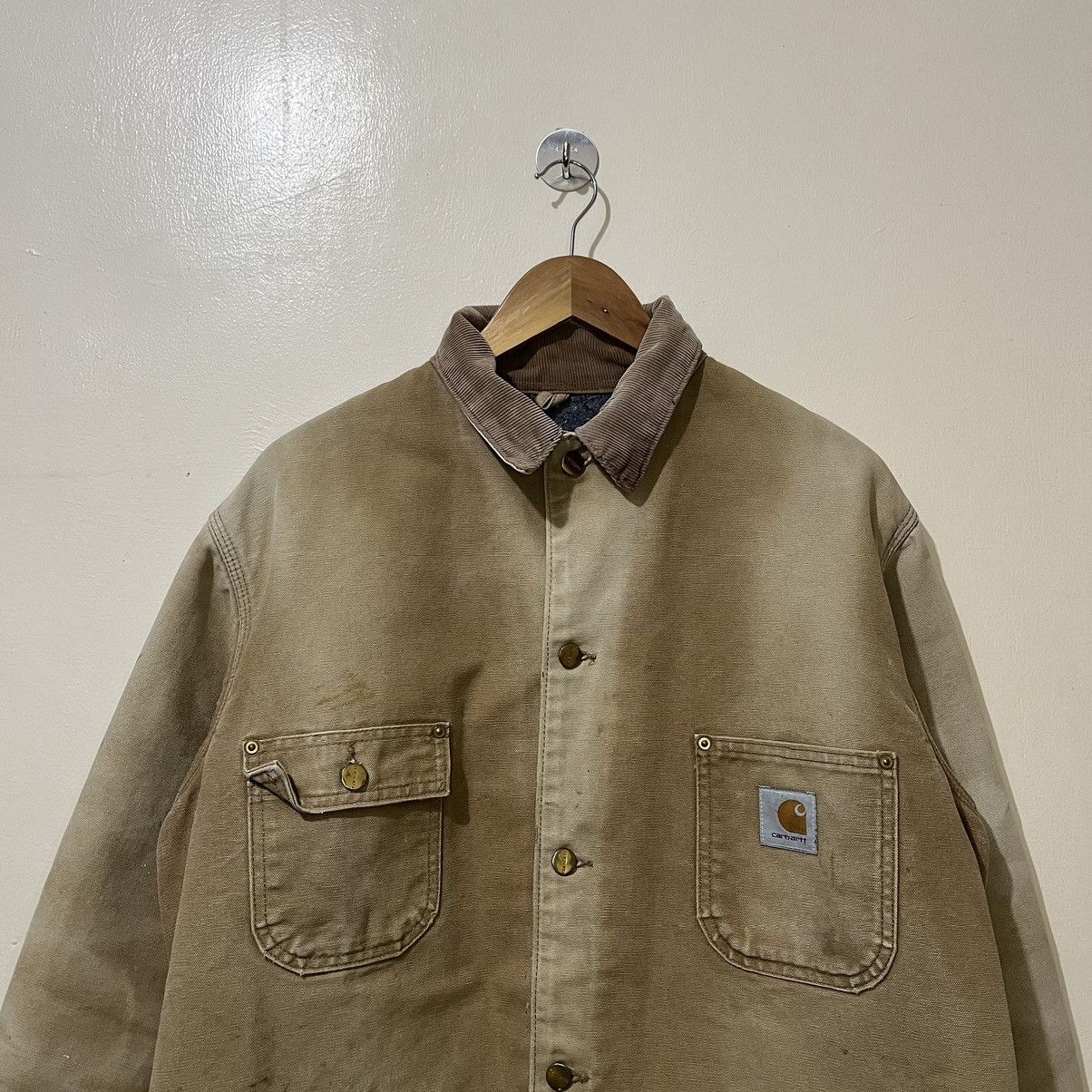 Carhartt Vintage 90's Carhartt C01 BRN Hamilton Chore Jacket Size US XL / EU 56 / 4 - 2 Thumbnail