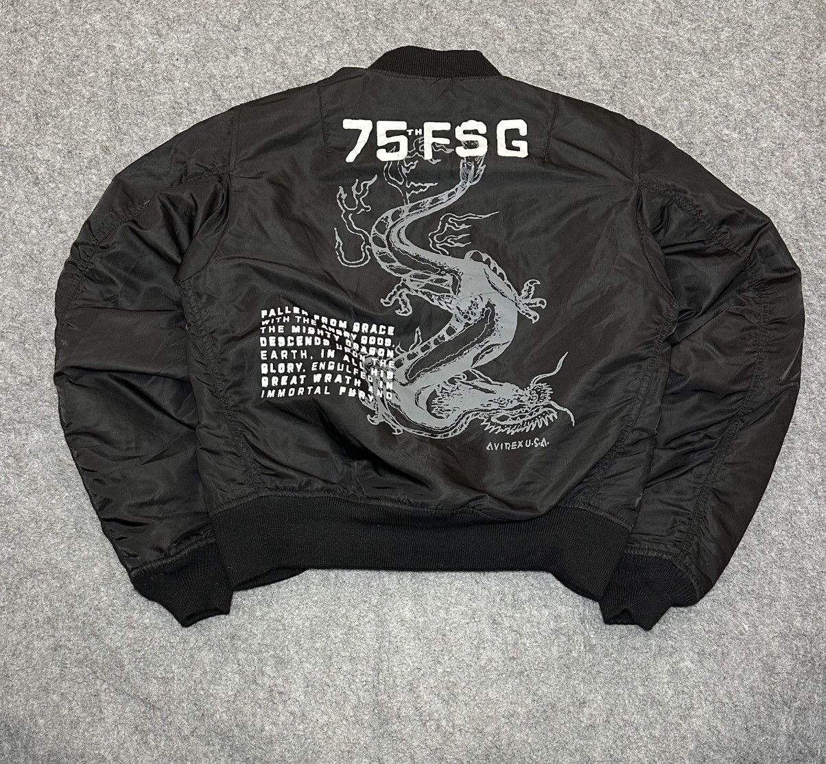 Avirex Avirex 75th FSG MA-1 Flight Jacket in black. Size US S / EU 44-46 / 1 - 5 Thumbnail