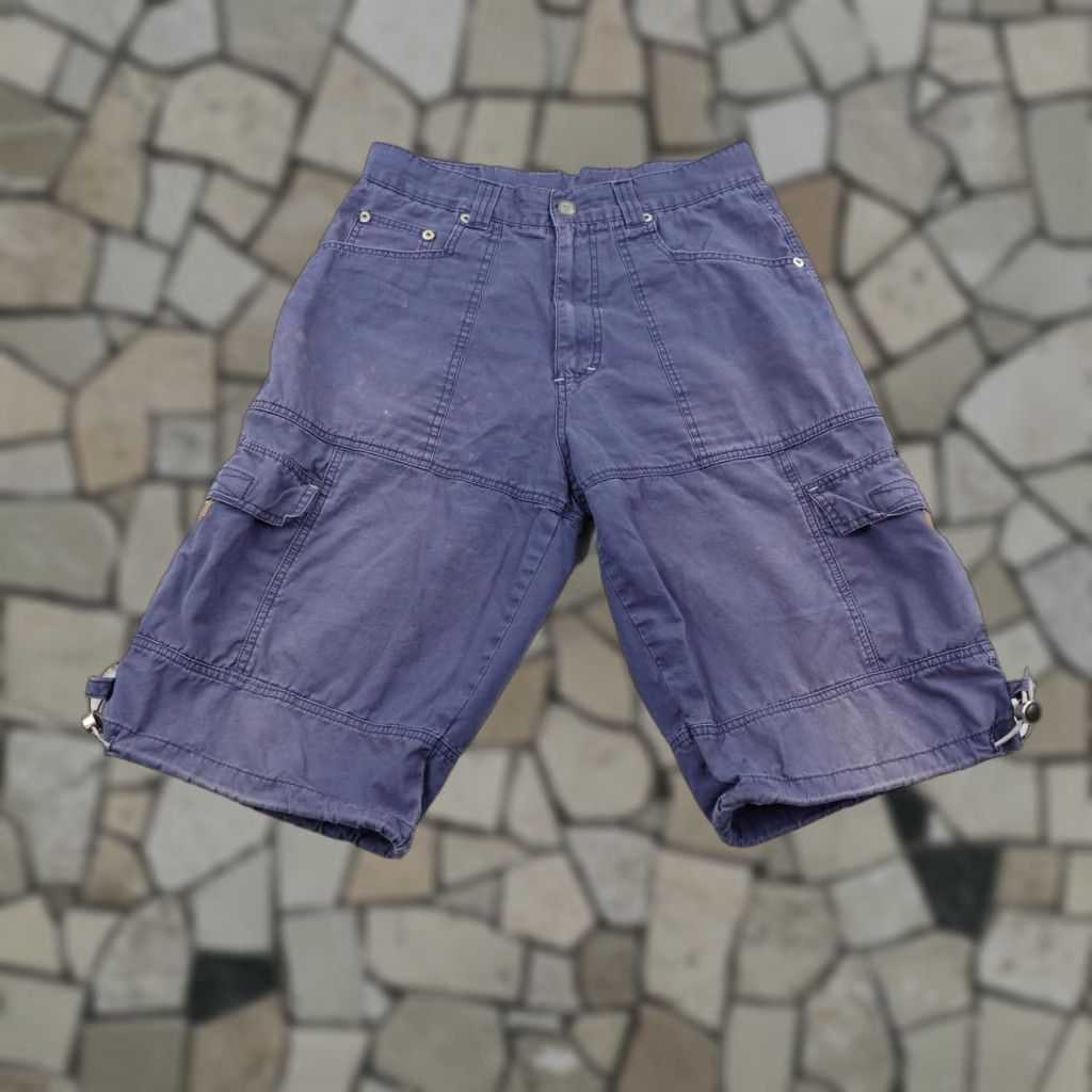Vintage VINTAGE Kikwear Cargo Shorts 32 Men Blue 90s Grunge Skater Baggy Inseam 12" Relaxed Comfort Wear Mens Size US 32 / EU 48 - 1 Thumbnail