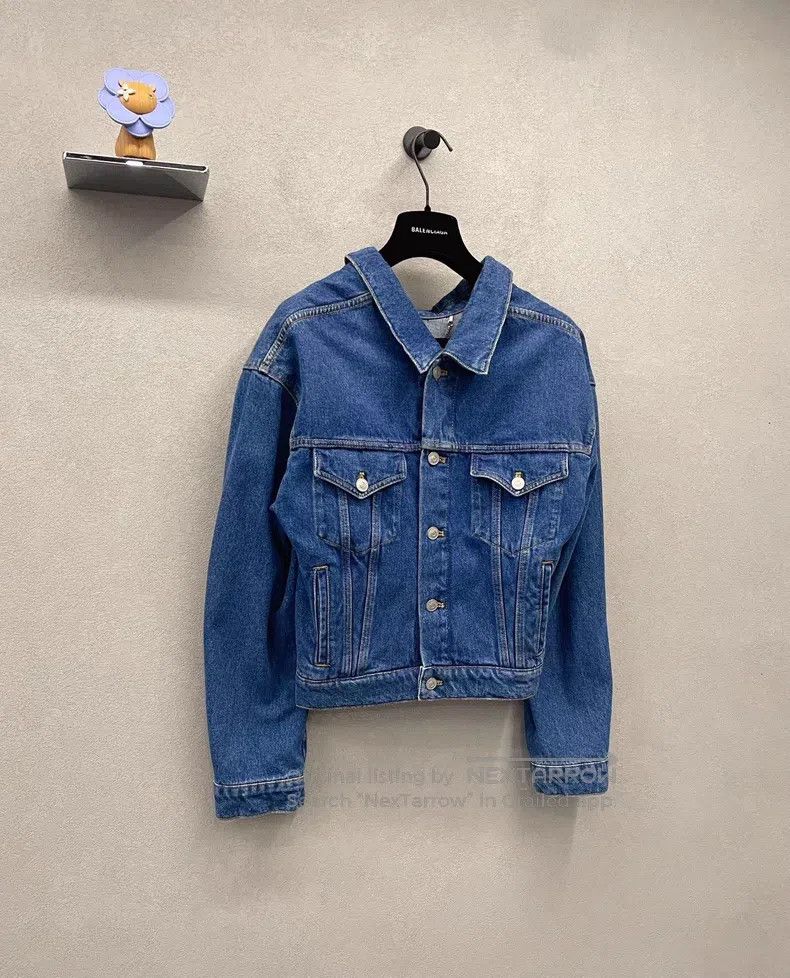 Balenciaga Balenciaga Blue Denim Jacket Size XS / US 0-2 / IT 36-38 - 3 Thumbnail