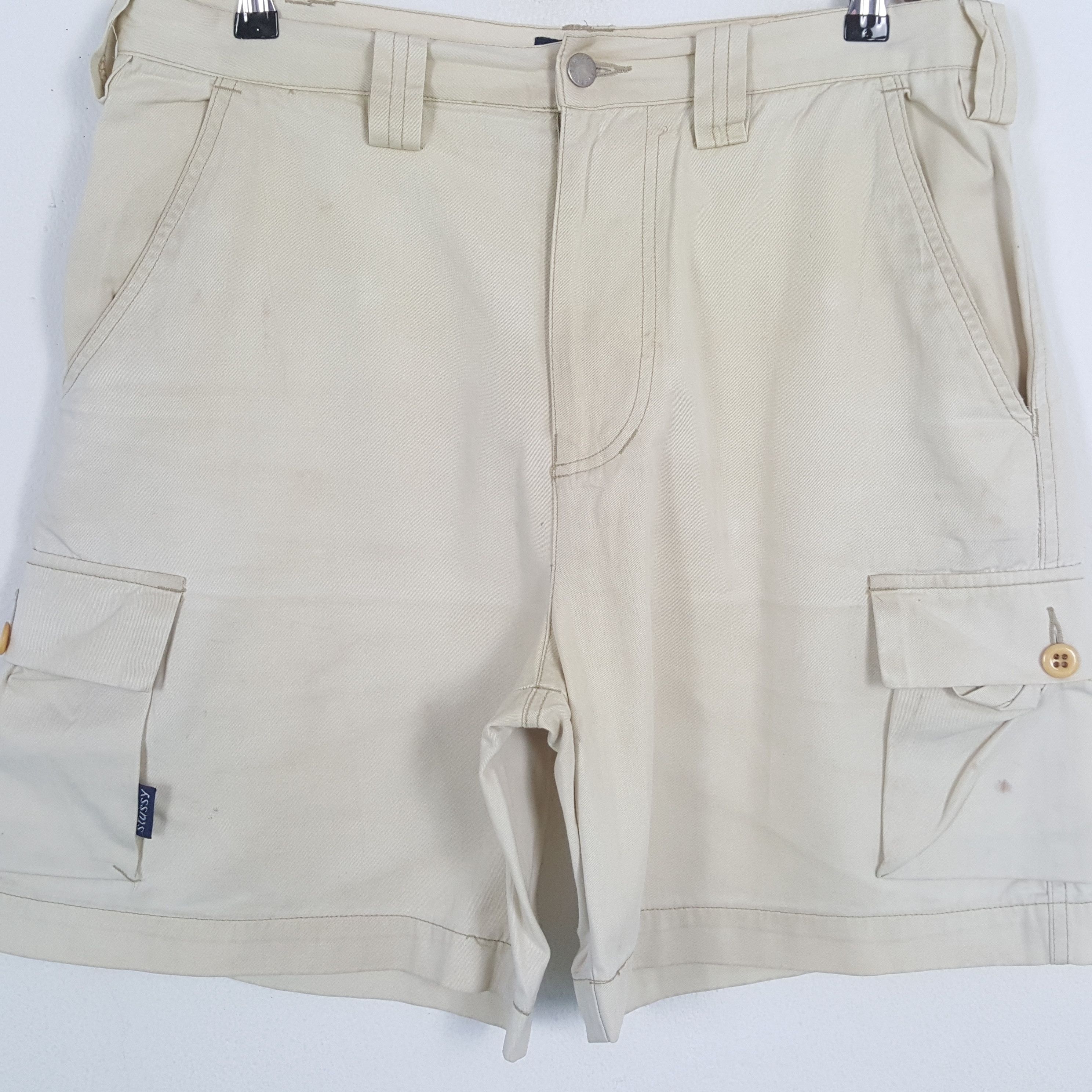 Stussy × Vintage Vintage STUSSY Streetwear Skateboard Logo Style Short Pants Size US 34 / EU 50 - 4 Thumbnail