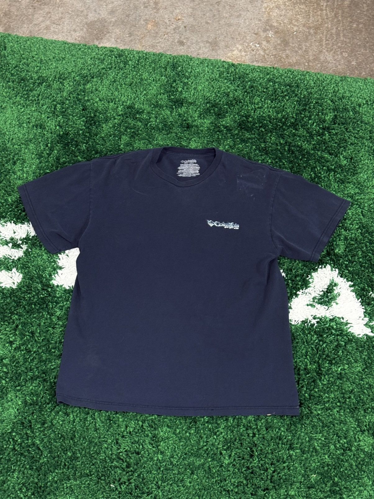 Columbia Columbia PFG Vintage Navy Fish Tee Navy Large L Aqua Size US L / EU 52-54 / 3 - 3 Thumbnail