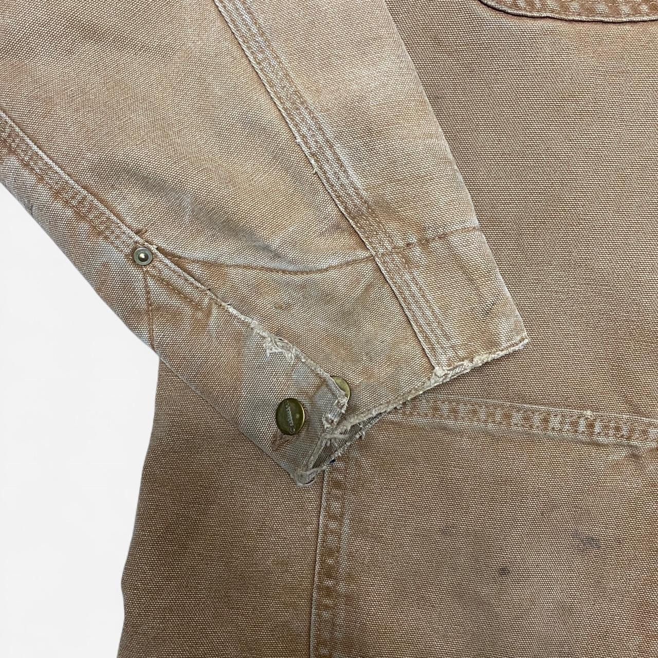 Carhartt Vintage Carhartt Blanket Lined Chore Coat Work beige Jacket Size US L / EU 52-54 / 3 - 3 Thumbnail