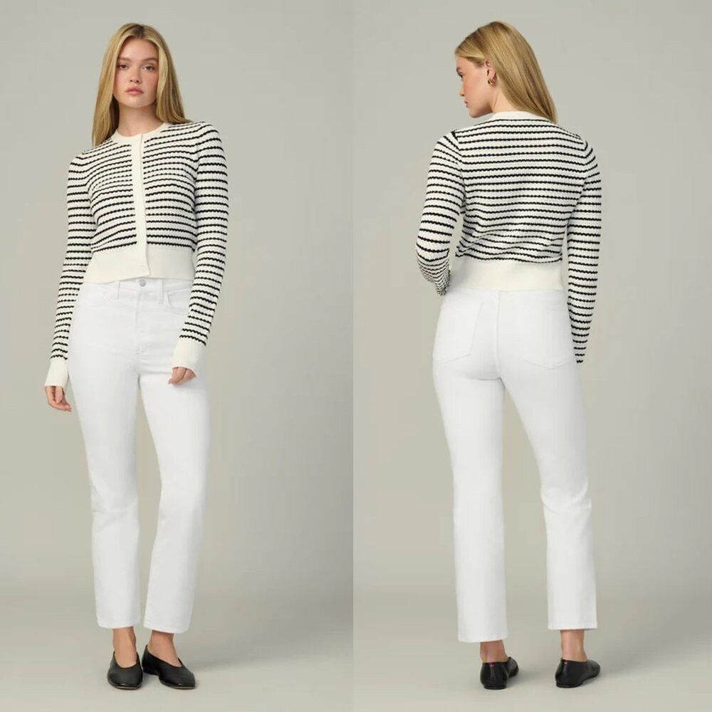 Joe's NWT New $198 Joe's The Margot Slim Ankle White Jeans Size 2 Size 23" - 1 Thumbnail