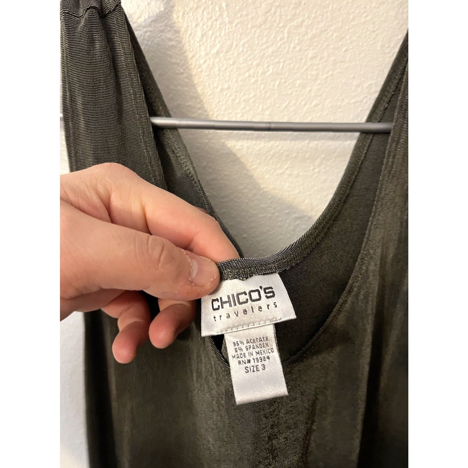 Vintage VINTAGE Chicos Travelers Tank Top Sleeveless Gray 3 Designer Round Neck Pullover Women Casual Travel Shirt? Size XS / US 0-2 / IT 36-38 - 3 Thumbnail