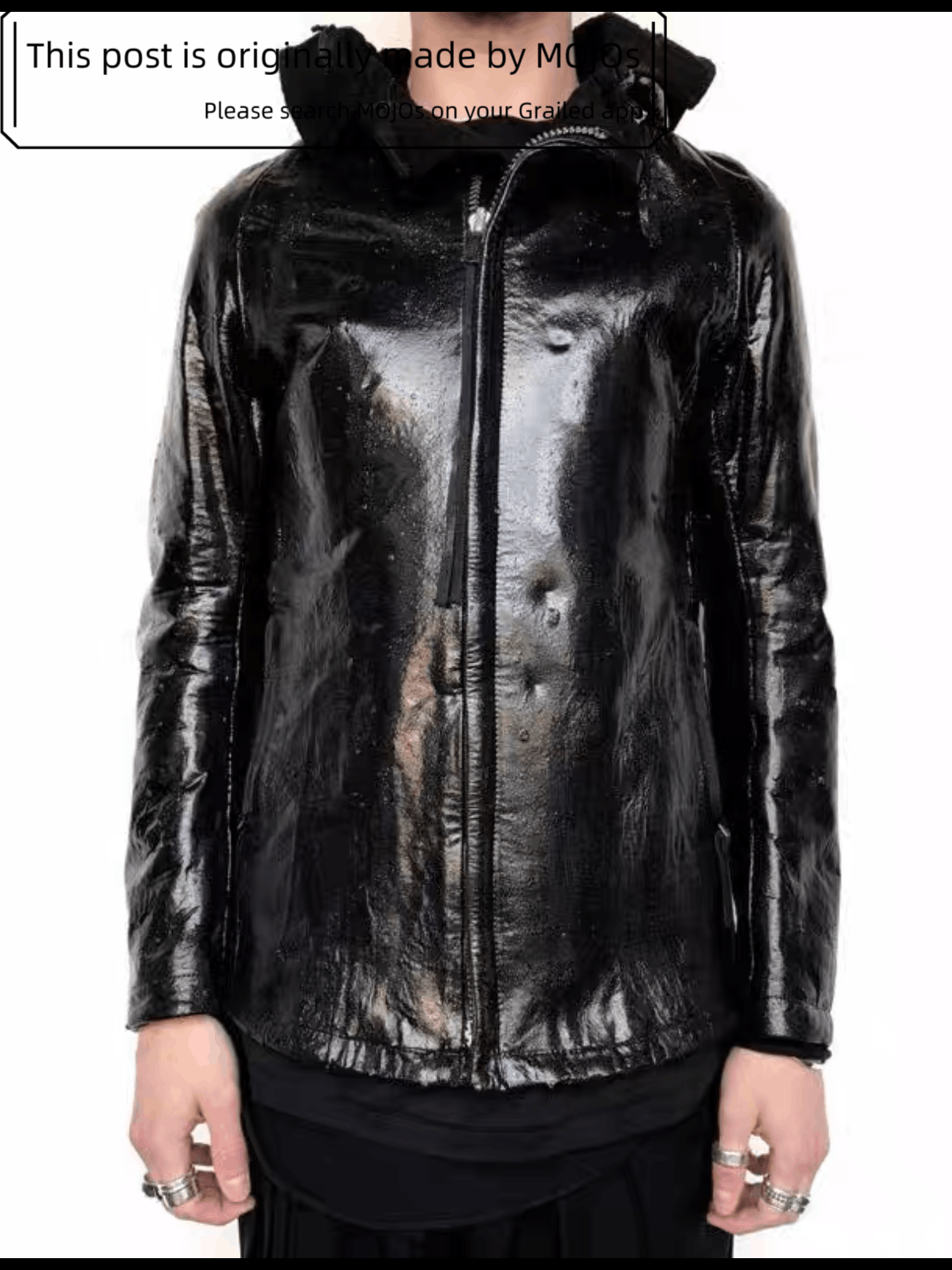Boris Bidjan Saberi Boris Bidjan Saberi Waxed Leather Jacket mojos2124110 Size US M / EU 48-50 / 2 - 8 Thumbnail