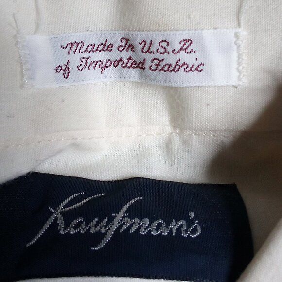 Other Vintage Kaufman's Pleated Tuxedo Dress Shirt White Size L / US 10 / IT 46 - 3 Thumbnail