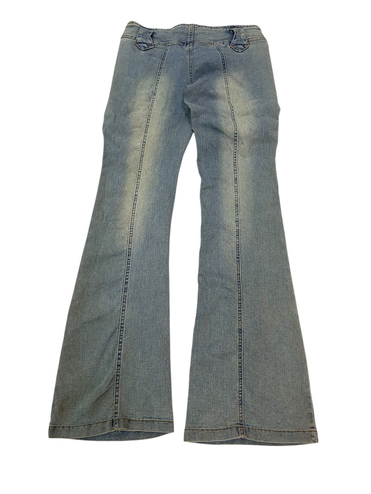 Japanese Brand × Vintage 💥 Vintage Japanese Punk Style Boot Cut Jeans Size 28" / US 6 / IT 42 - 2 Thumbnail