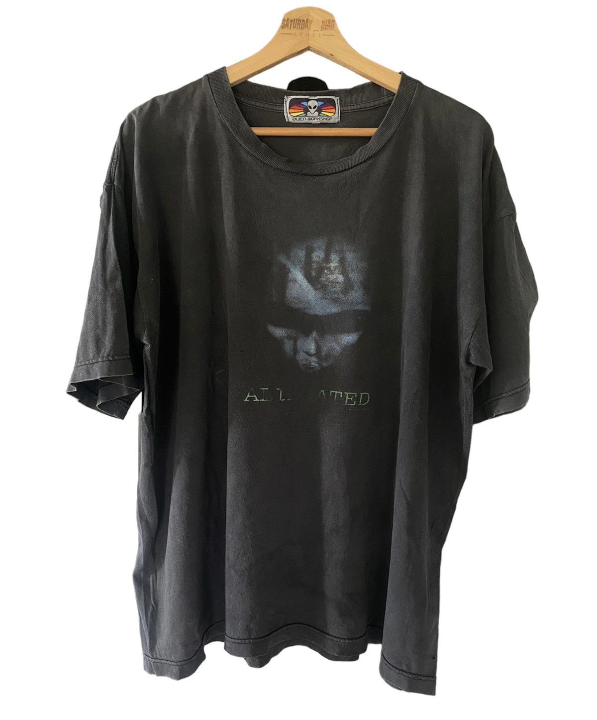 Alien Workshop × Vintage Vintage 1996 Alien Workshop "alien ated" tee nicely faded Size US XL / EU 56 / 4 - 4 Thumbnail