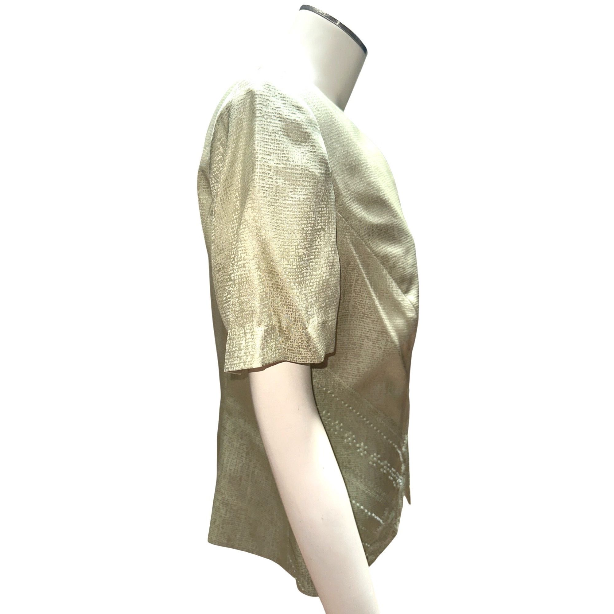 Adrianna Papell Papell Petites Vintage 90s 8P Sage Green Silk Beaded Skirt S Size M / US 6-8 / IT 42-44 - 6 Thumbnail