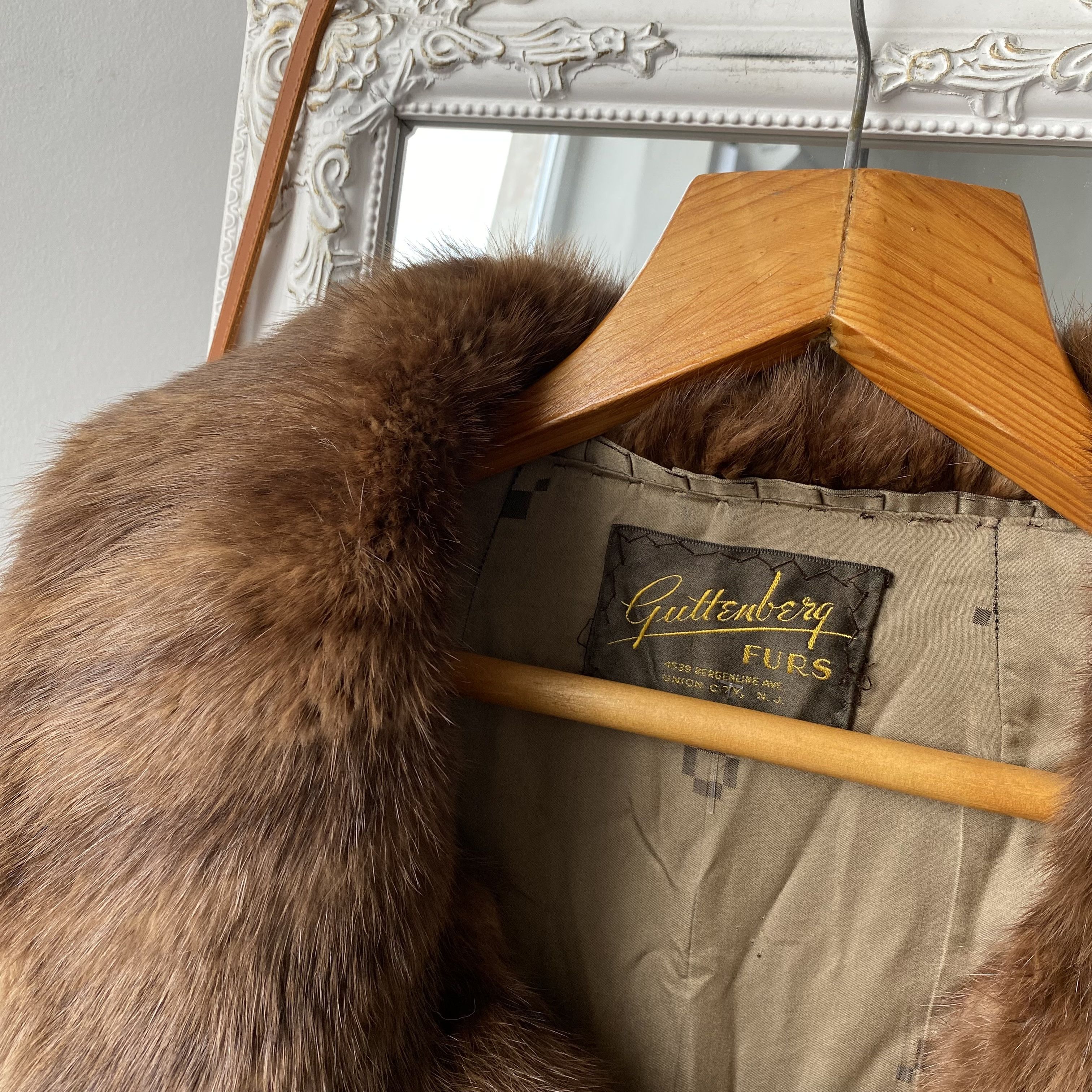 Vintage Vintage 80’s Oldmaney Real Fur Mink Coat Lxury Leather Size M / US 6-8 / IT 42-44 - 5 Thumbnail
