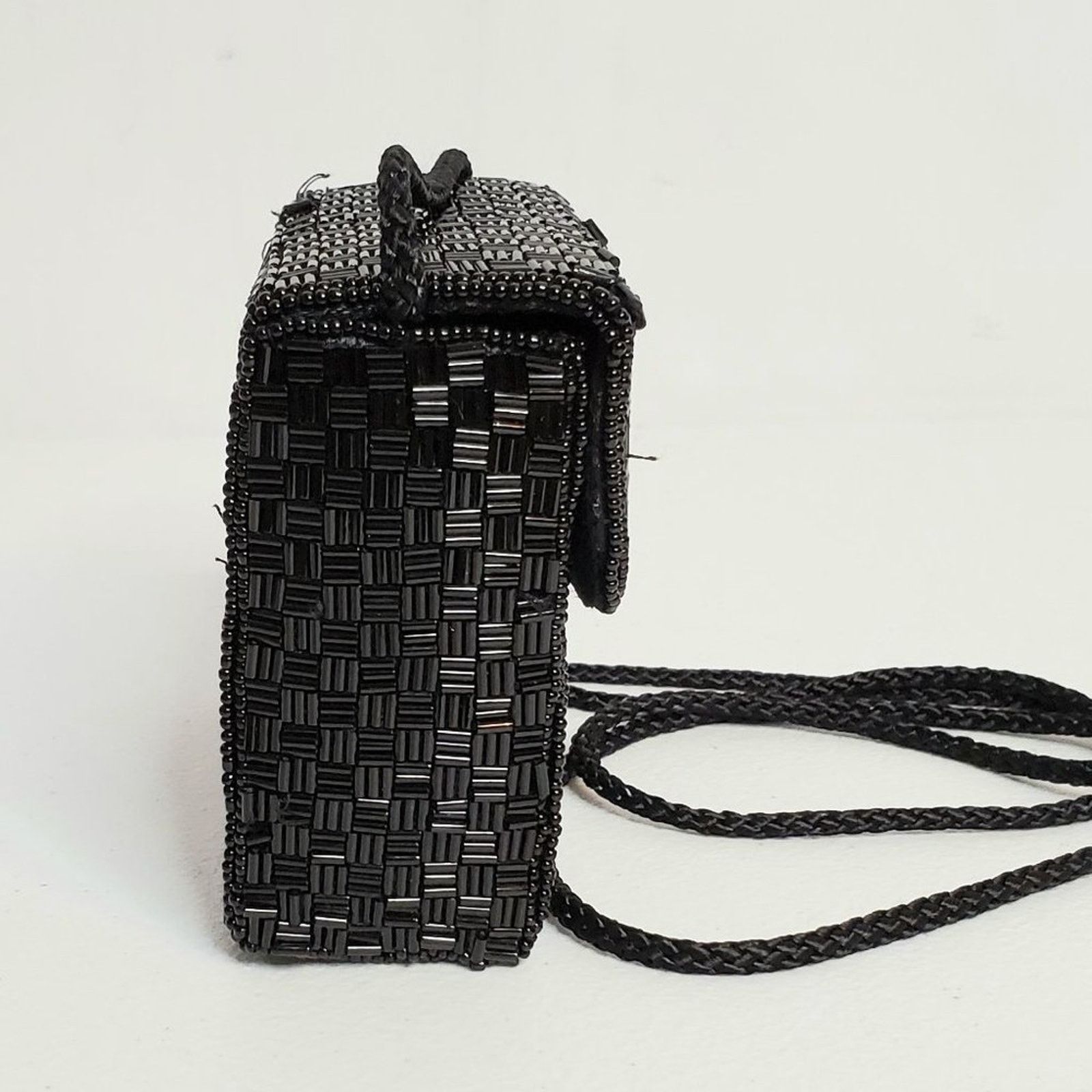 Designer Alfred Sung Square Beaded Formal Evening Shoulder Bag Size ONE SIZE - 3 Thumbnail