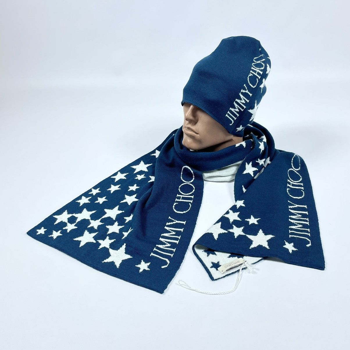 Jimmy Choo Jimmy Choo Star Hat and Scarf Wool Blend Set / Winter set Size ONE SIZE - 2 Thumbnail