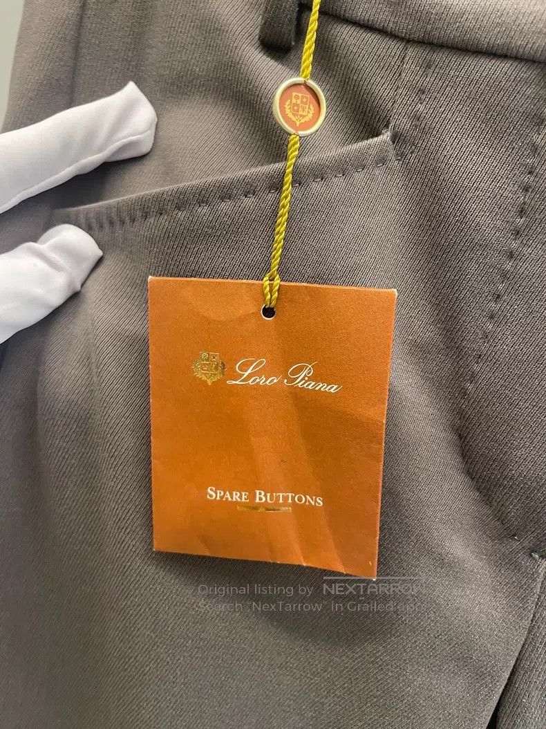 Loro Piana Loro Piana Medium Gray Cotton Long Pants Size 25" / US 0 / IT 36 - 2 Thumbnail