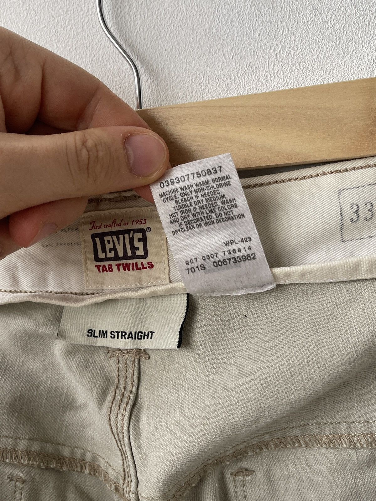 Levi's Vintage Clothing Levi’s LVC Tab Twills Beige Jeans 36x32 Size US 36 / EU 52 - 5 Thumbnail