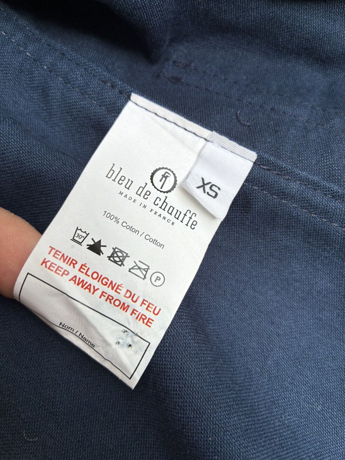 Bleu de Chauffe BLEU DE CHAUFFE GERMINALE MOLESKIN FRENCH MADE CHORE JACKET Size US XS / EU 42 / 0 - 10 Thumbnail
