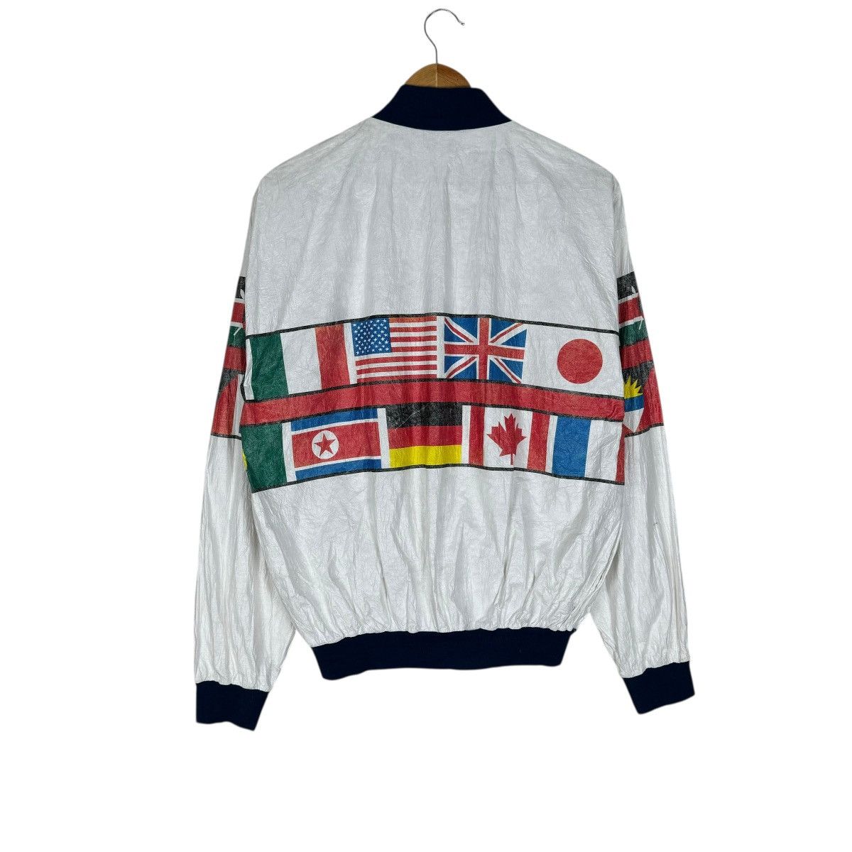 DuPont 🌟DUPONT TYVEK WORLD FLAG ZIPPER JACKET Size US L / EU 52-54 / 3 - 6 Thumbnail