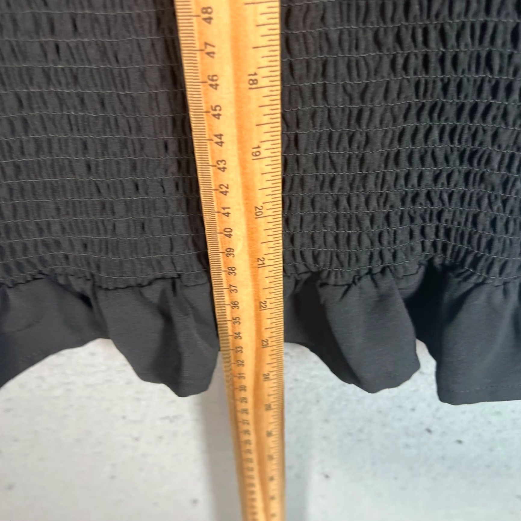 Vintage Love Tree Dress Womens Small Black Puff Sleeve Smocked Bodycon Dress Size S / US 4 / IT 40 - 5 Thumbnail