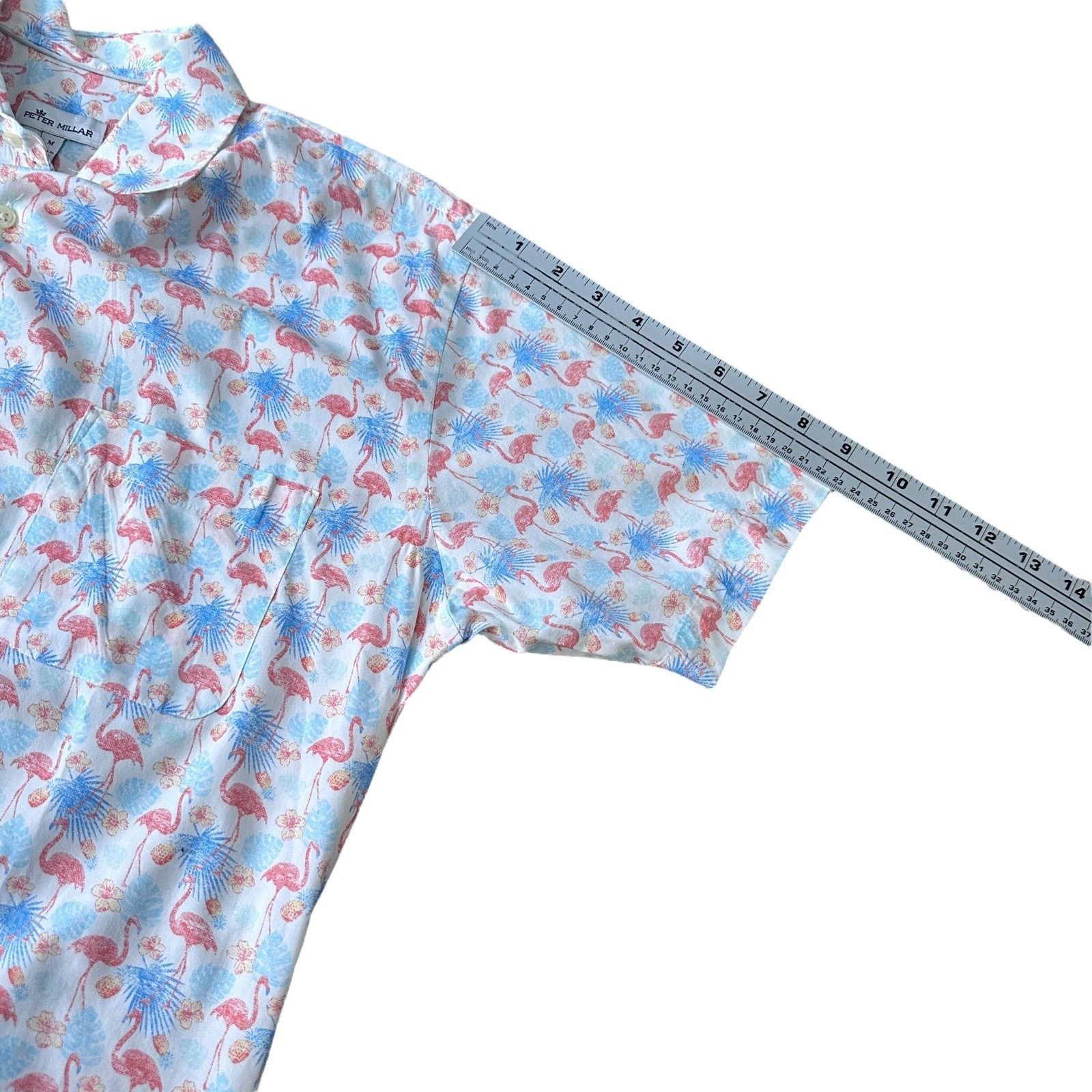 Peter Millar Peter Millar Shirt Men’s M Paradise Short Sleeve Button-Up Size US M / EU 48-50 / 2 - 9 Thumbnail