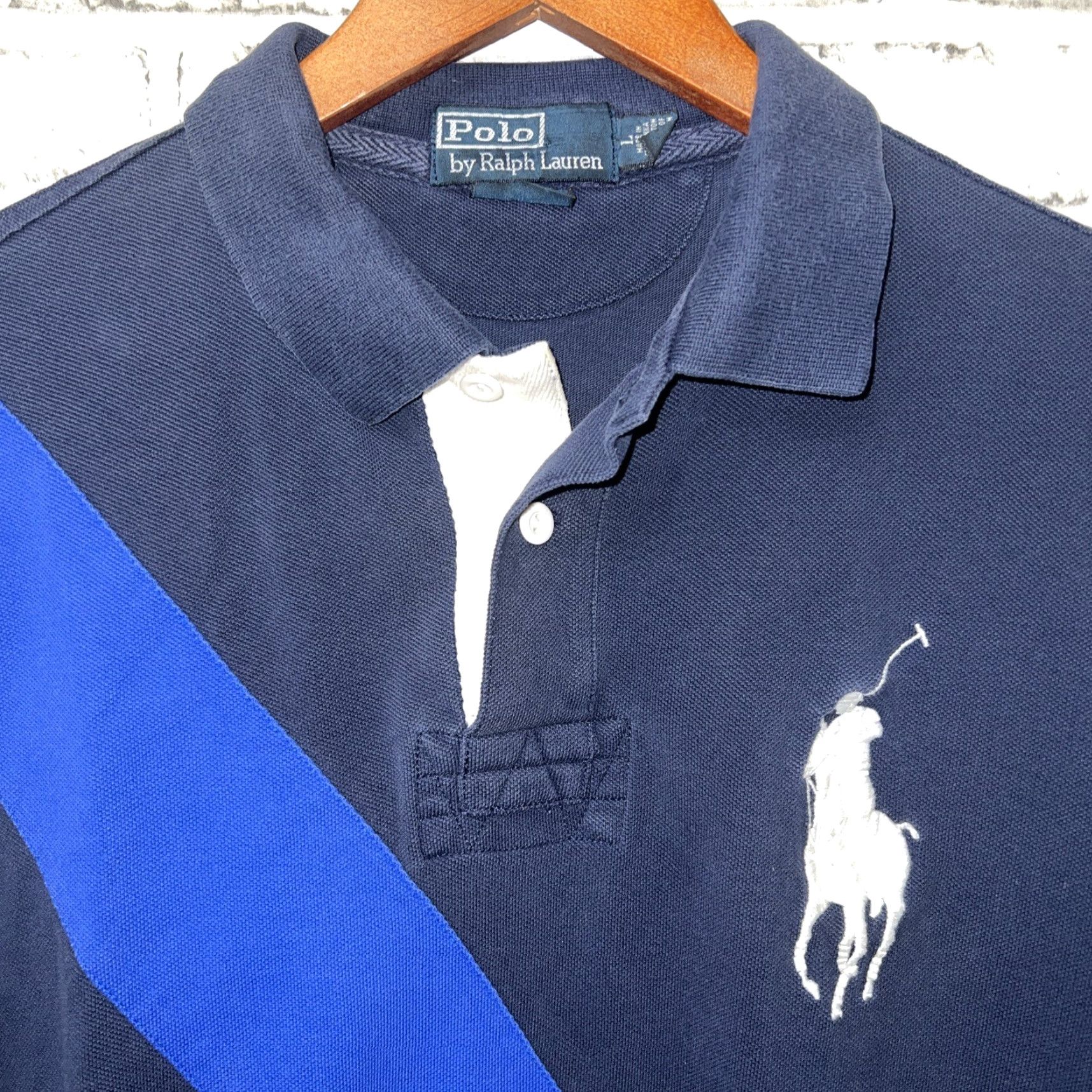 Polo Ralph Lauren Polo Ralph Lauren Shirt Mens Blue Big Pony Size L Size US L / EU 52-54 / 3 - 2 Thumbnail