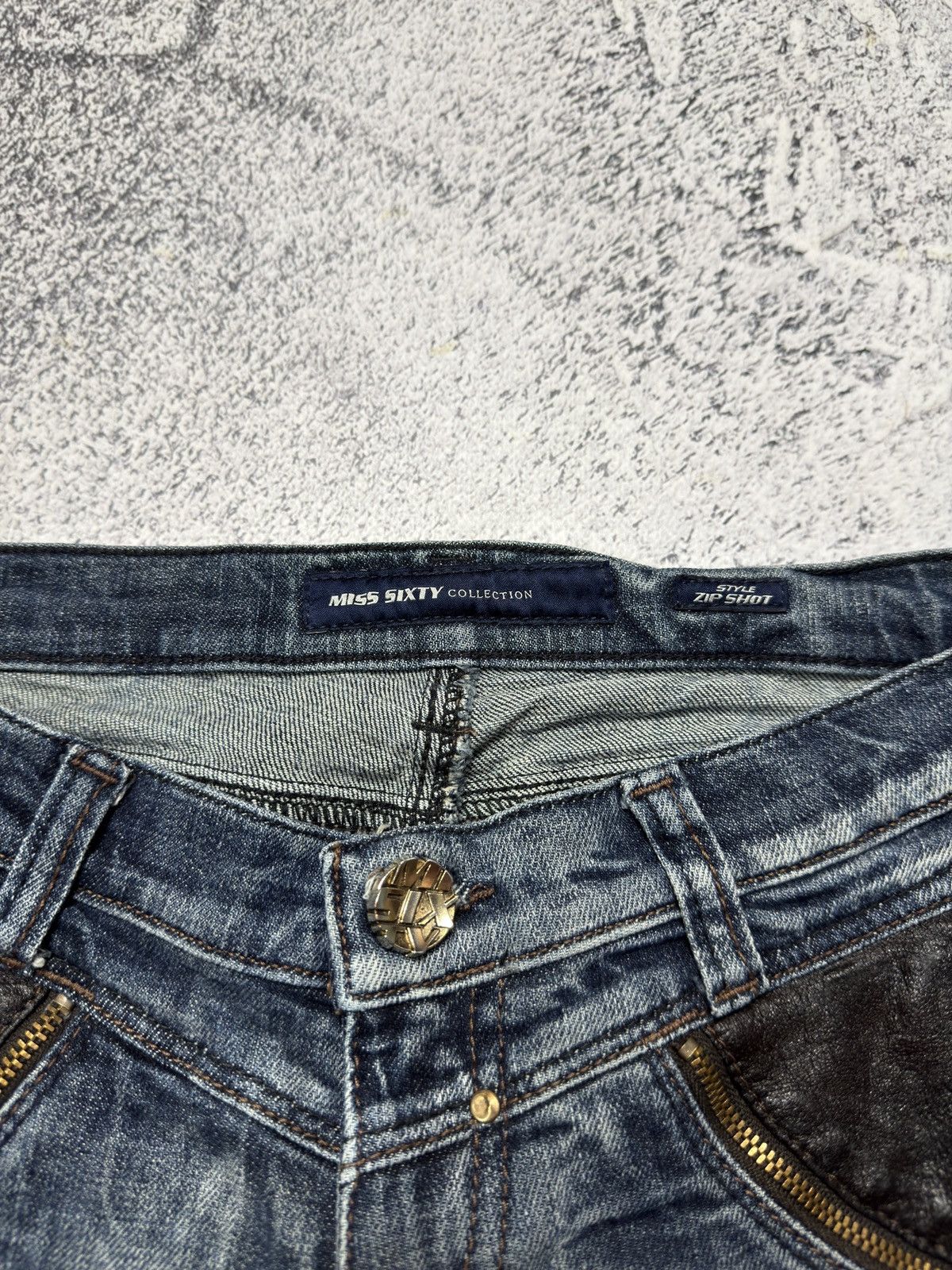 Miss Sixty MISS SIXTY ZIP SHOT STYLE Y2K SKINNY JEANS Size 30" / US 8 / IT 44 - 7 Thumbnail