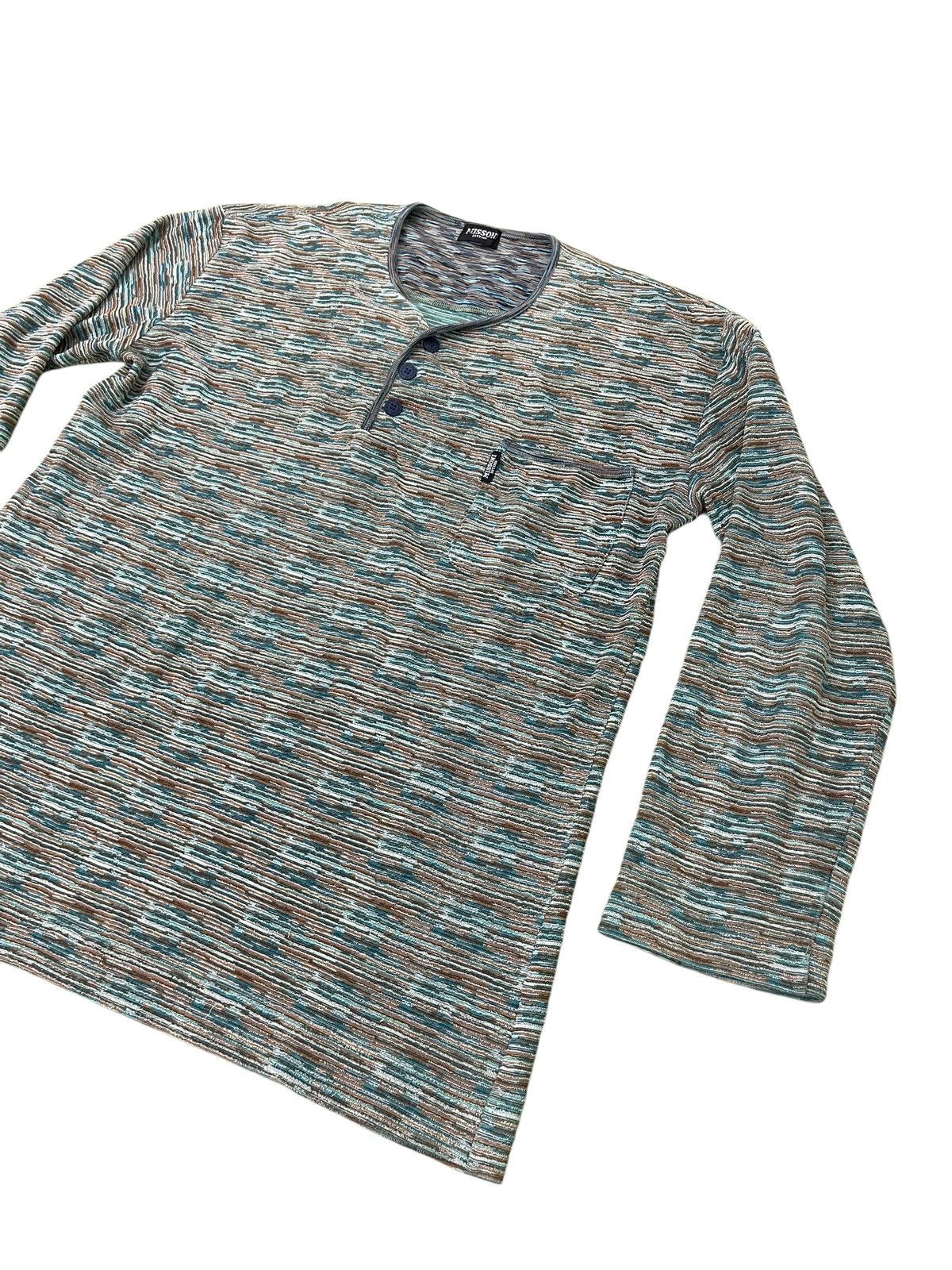 Missoni Vtg Missoni Intimo Long Sleeve Shirt 5🟩9 Size US L / EU 52-54 / 3 - 3 Thumbnail