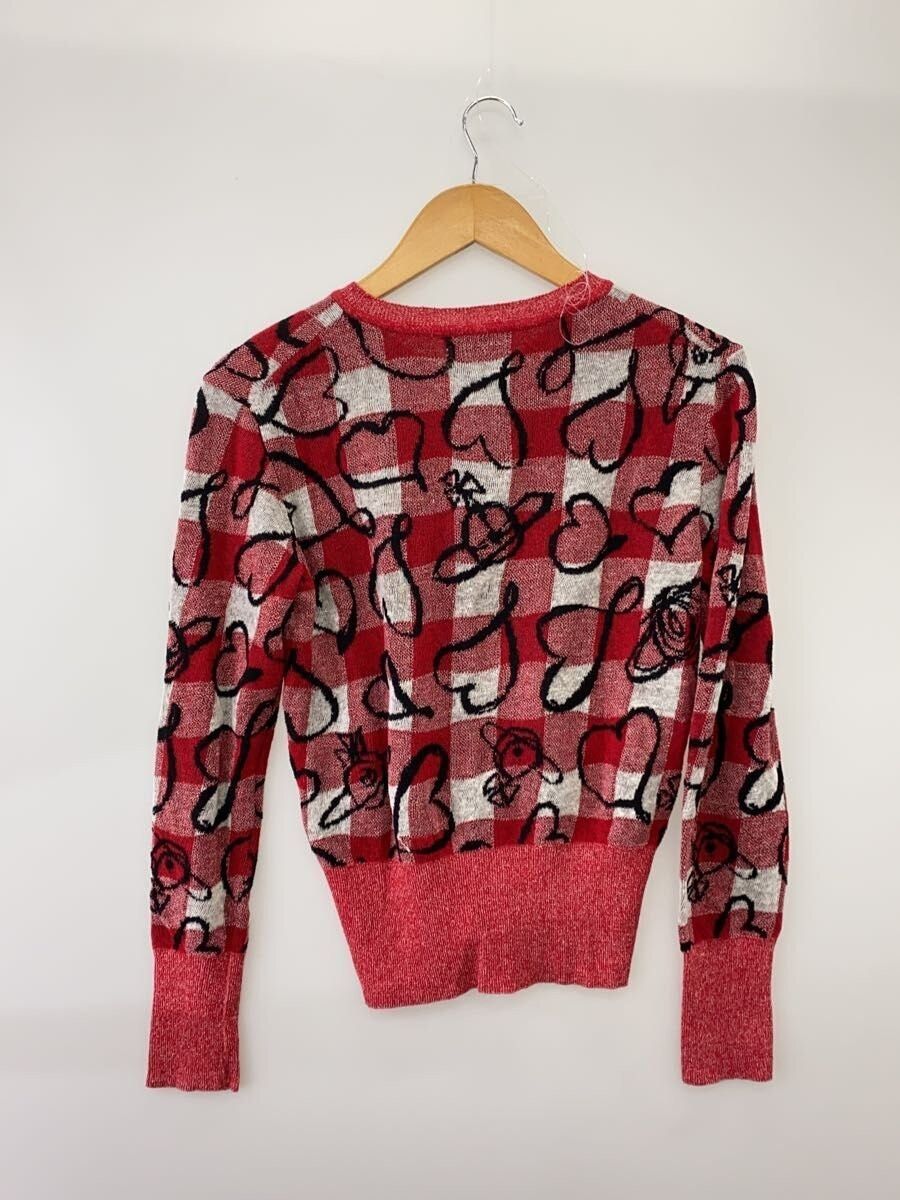 Vivienne Westwood Heart Orb Plaid Knit Cardigan Size S / US 4 / IT 40 - 2 Thumbnail