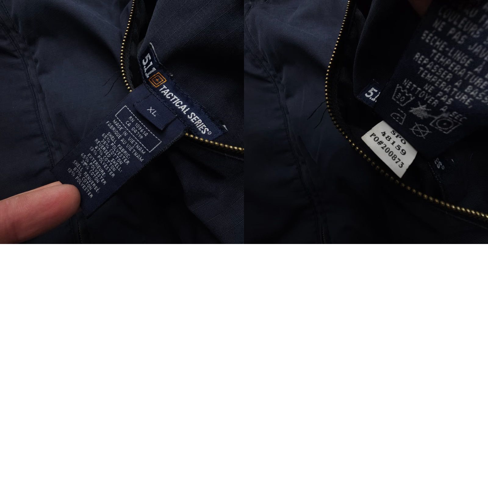 Vintage 5.11 Tactical Jacket Mens XL Blue Taclite Reversible Coat Workwear Bomber Jacket Full Zip Stand-Up Collar Solid Pattern Outdoor Size US XL / EU 56 / 4 - 9 Thumbnail