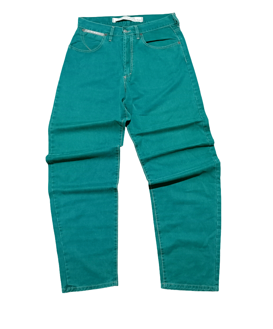 Diesel Vintage 90s Diesel Baggy Skate Denim Pant Perfect Green Hype Size US 33 - 1 Thumbnail