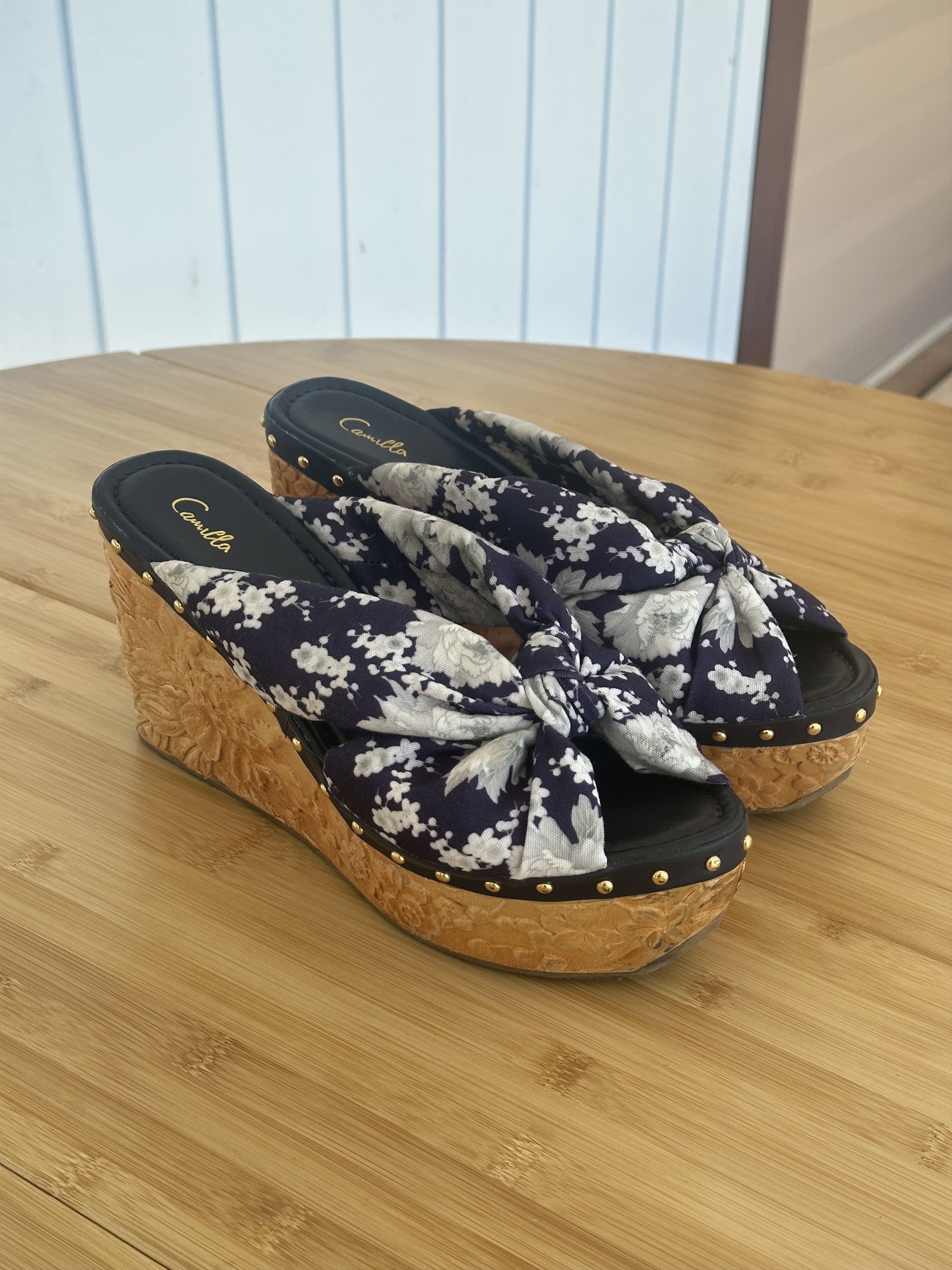 CAMILLA Camilla Mule platform wedge sandal with cork base Size US 9 / IT 39 - 3 Thumbnail
