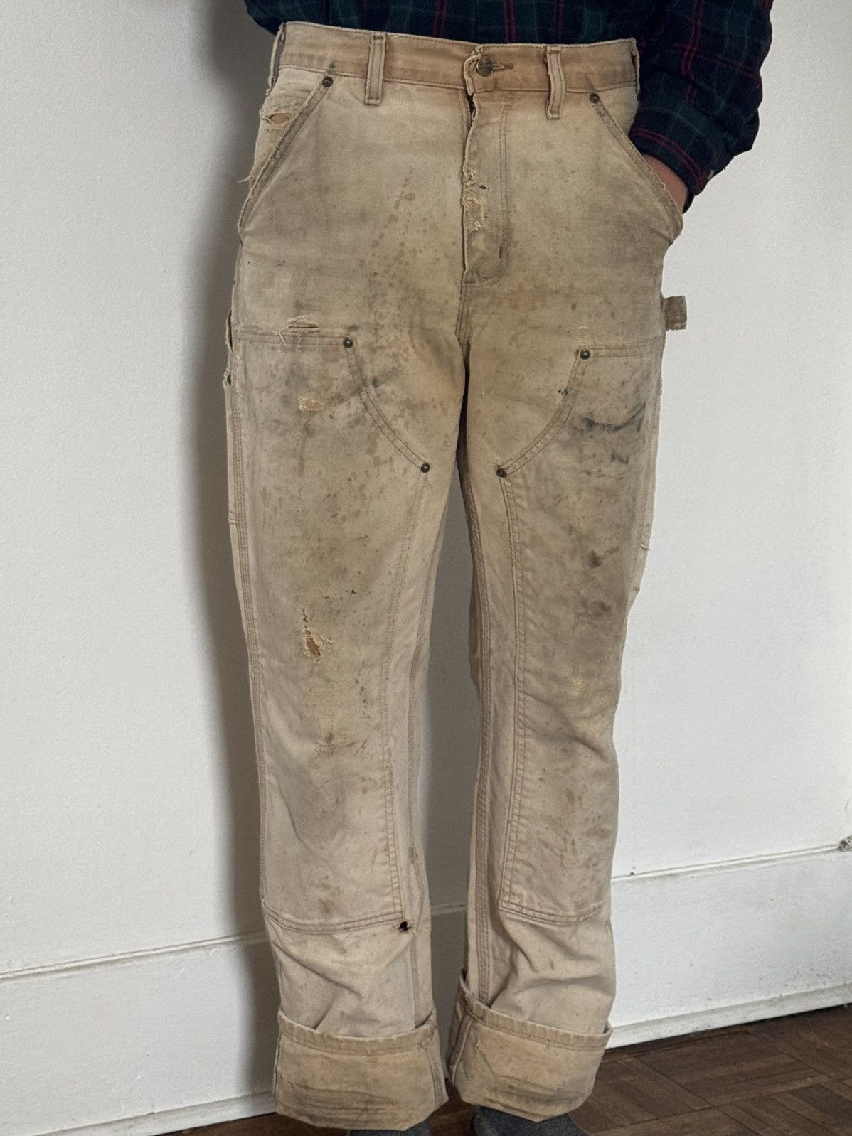Carhartt Doublefront Canvas Work Pants Size US 30 / EU 46 - 2 Thumbnail