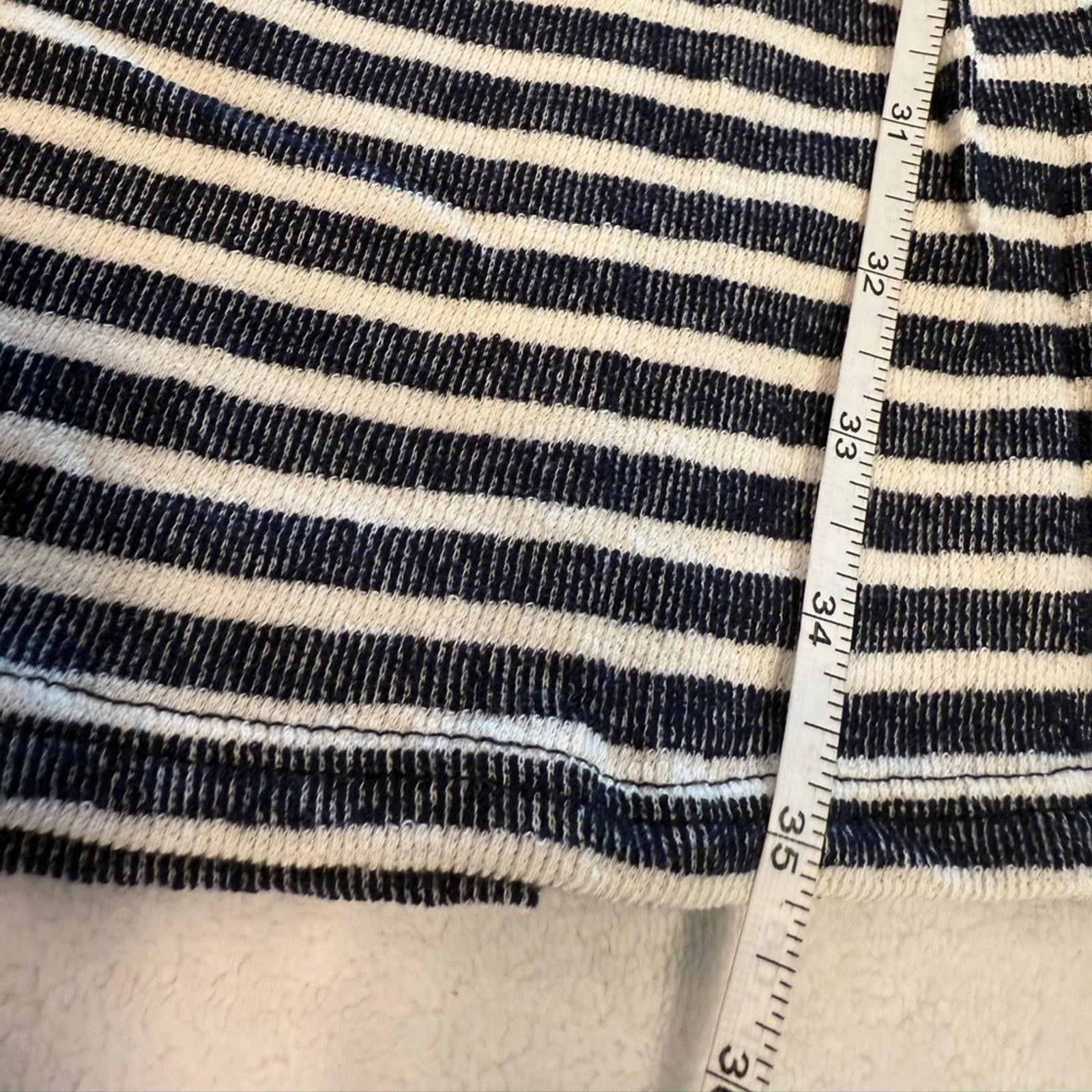 The Game Gaze black cream striped tank dress scoop neck ruffled XS Size XS / US 0-2 / IT 36-38 - 6 Thumbnail