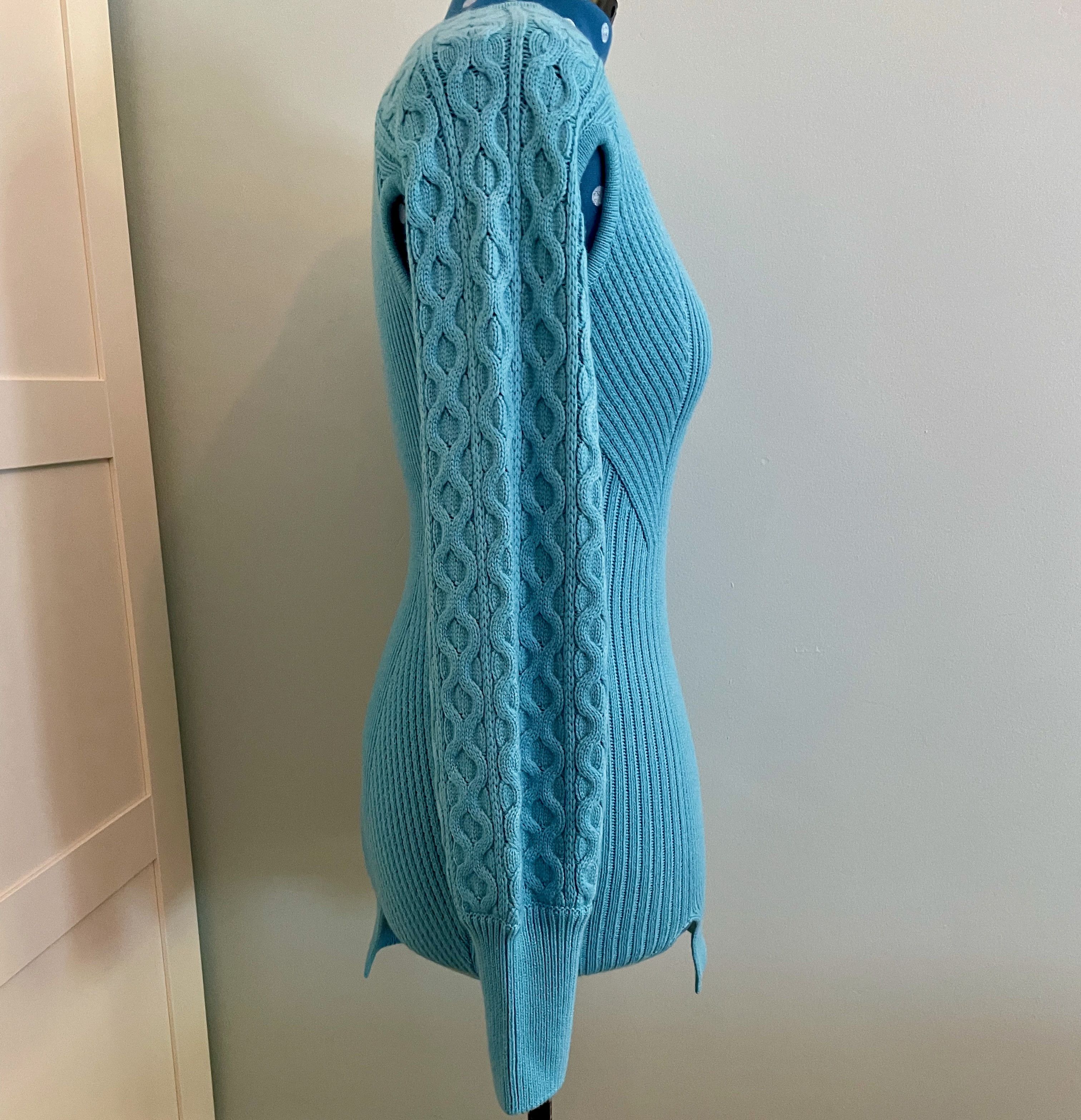 Andersson Bell Andersson Bell blue Batty cutout ribbed knit mini dress Size S / US 4 / IT 40 - 9 Thumbnail