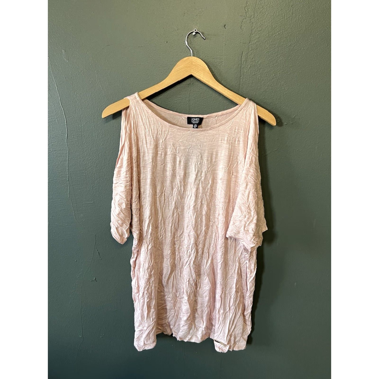 Jones New York Jones New York Womens Blouse Shirt Pink Short Sleeve L NWT Size L / US 10 / IT 46 - 2 Thumbnail