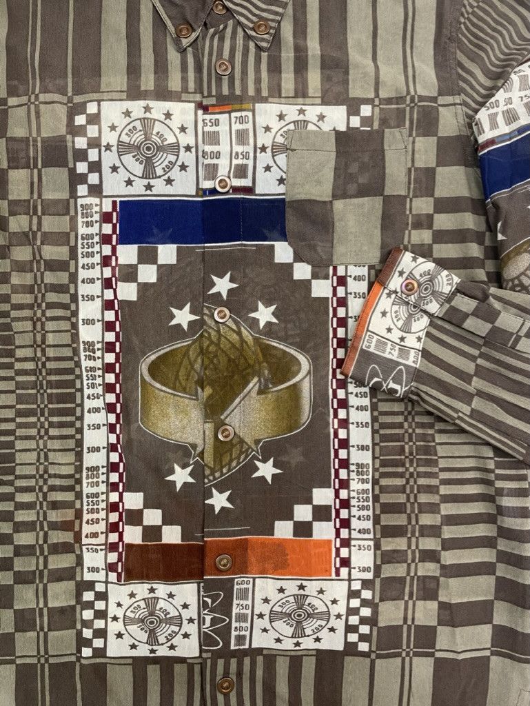 Jean Paul Gaultier SS1995 Jean Paul Gaultier Cyber TV Test Mesh Shirt Vintage Size US S / EU 44-46 / 1 - 6 Thumbnail