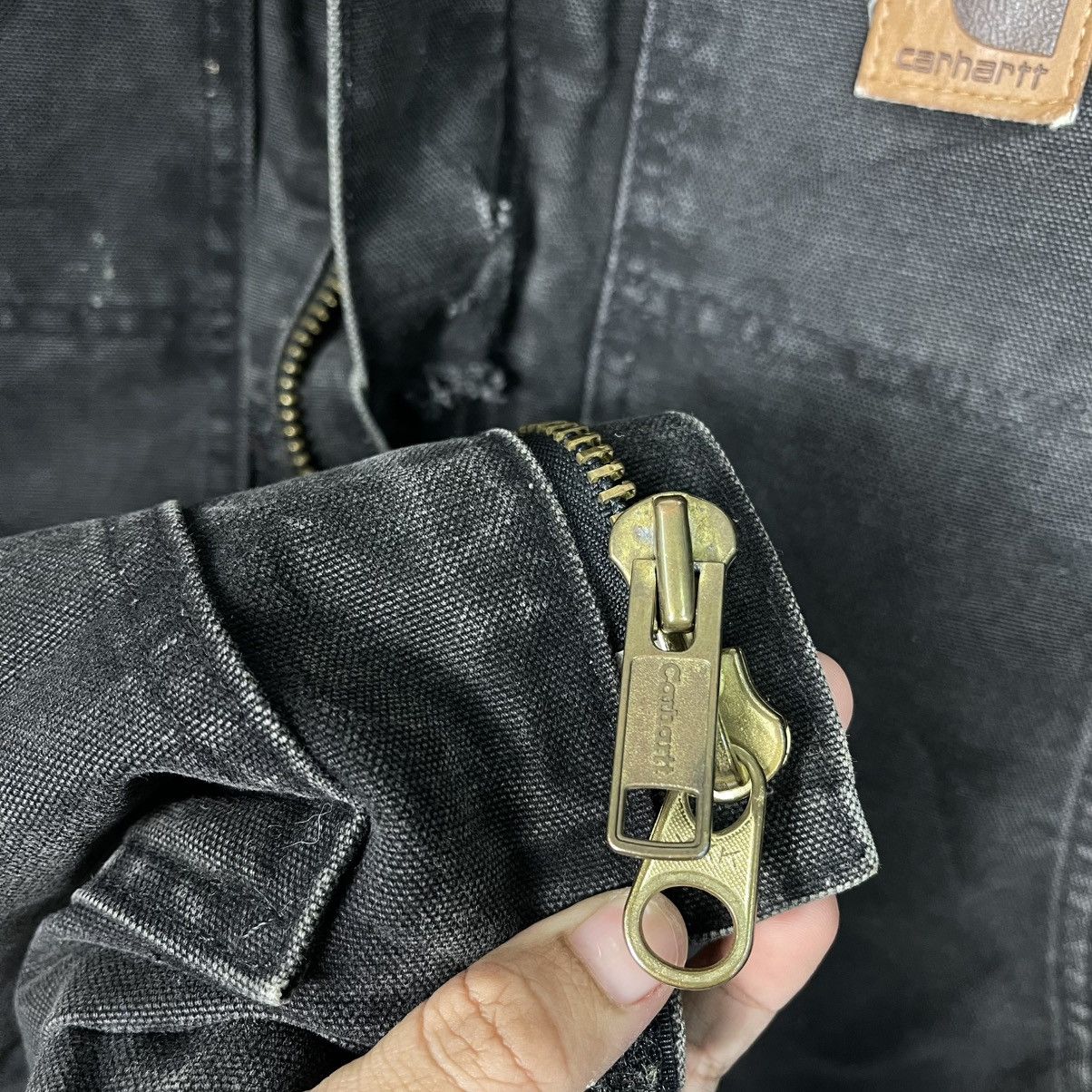 Carhartt Vintage Carhartt Black Denim Heavyweight Jacket Size US M / EU 48-50 / 2 - 15 Thumbnail