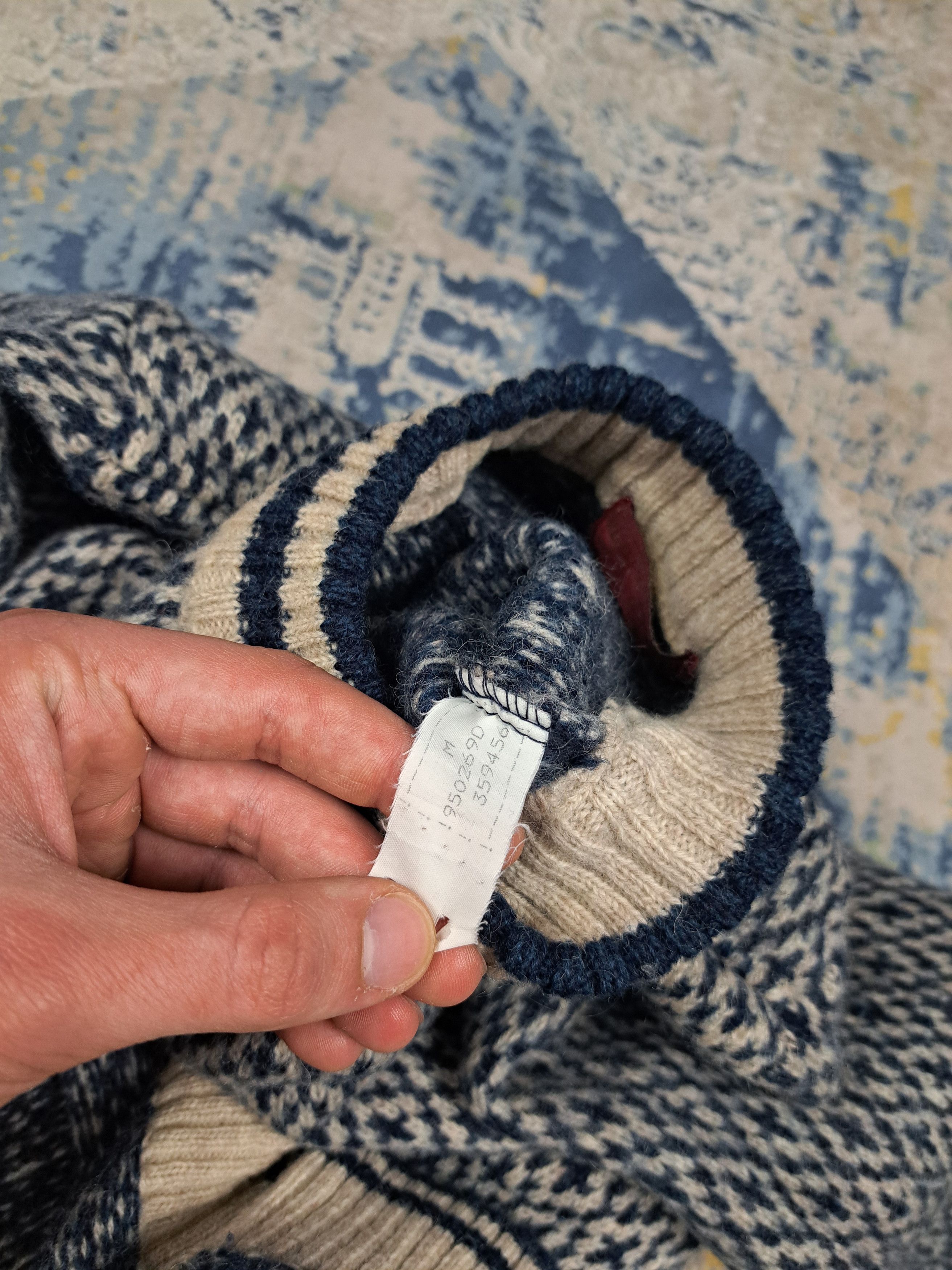 Aran Isles Knitwear Burton Menswear Shetland Wool Sweater Aran Heavy Knit Size US M / EU 48-50 / 2 - 6 Thumbnail