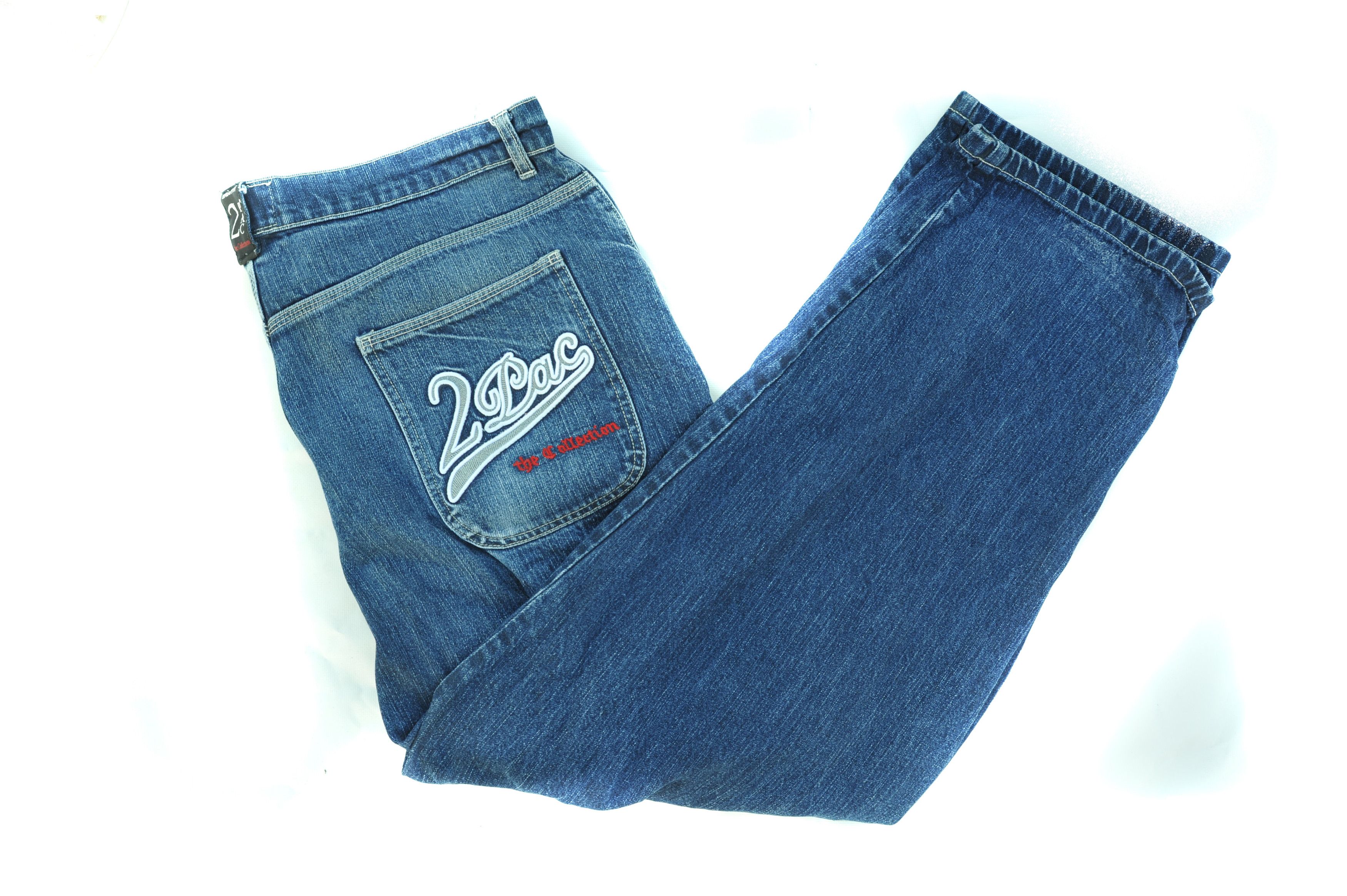 Other Vintage 90s 2 Pac The Collection Baggy Fit Jeans Size US 40 / EU 56 - 2 Thumbnail