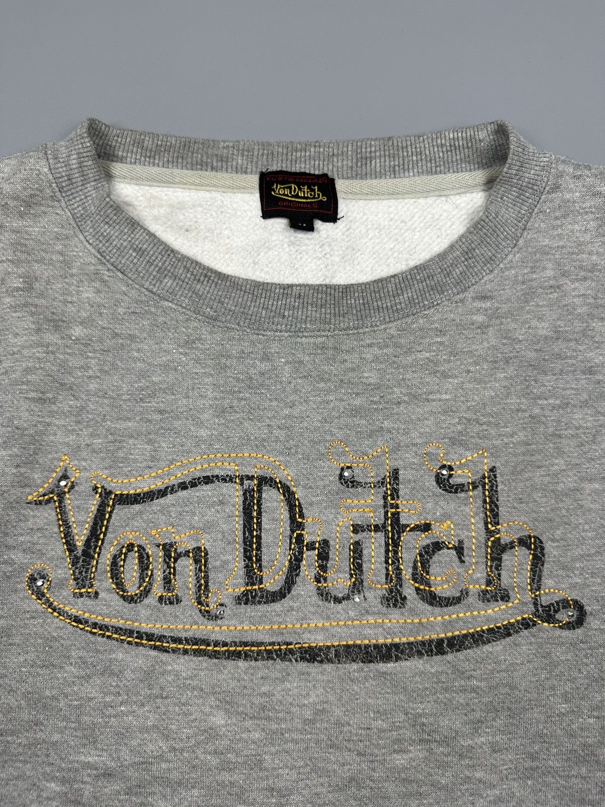 Designer × Von Dutch 🔥Sick🔥Vintage Von Dutch Flames Sweatshirt Size US M / EU 48-50 / 2 - 4 Thumbnail