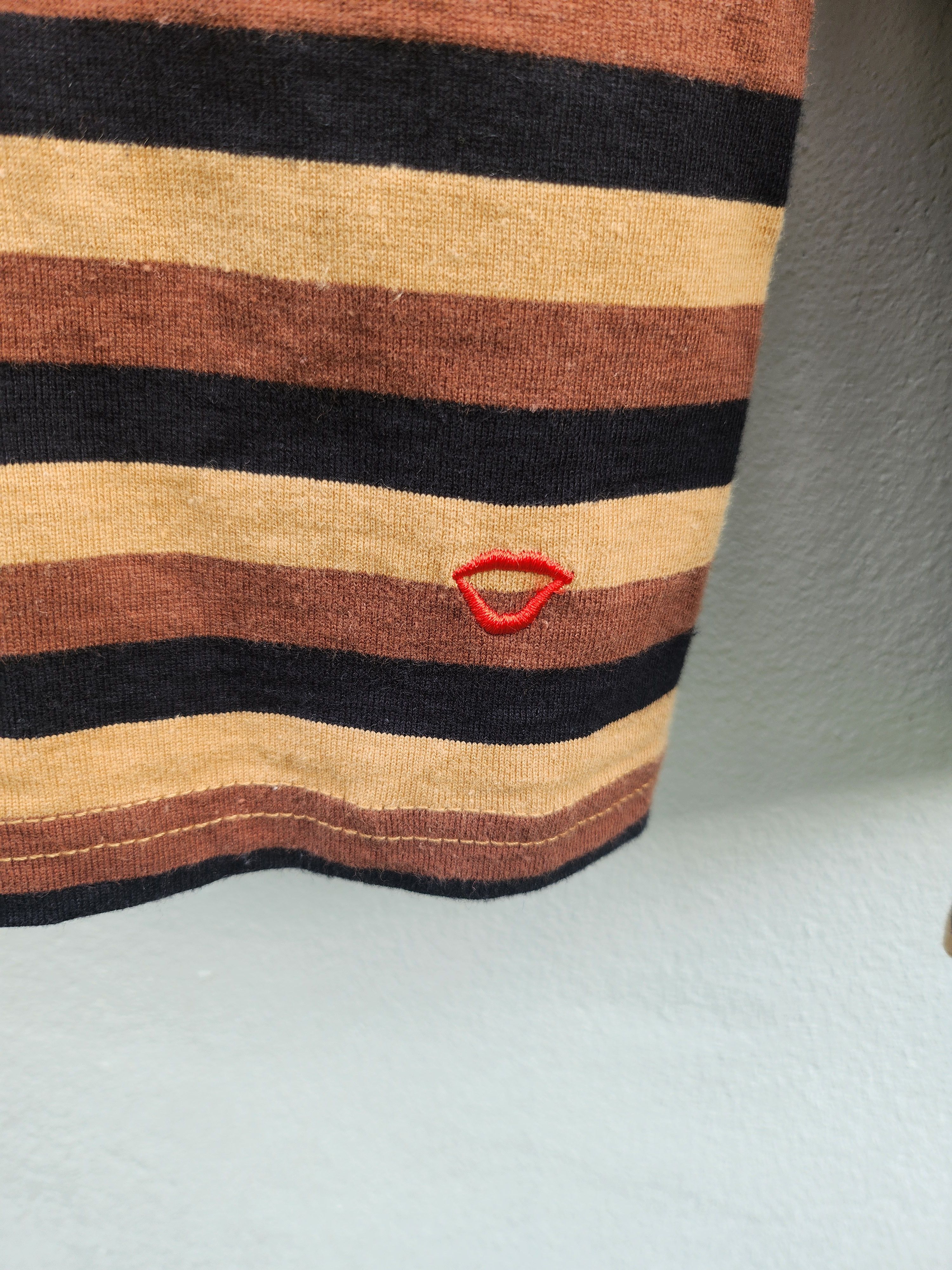 Beams Plus 💥Beam+ Border Bum Hemp Cotton ClothesStriped LS Tshirt Size US M / EU 48-50 / 2 - 6 Thumbnail