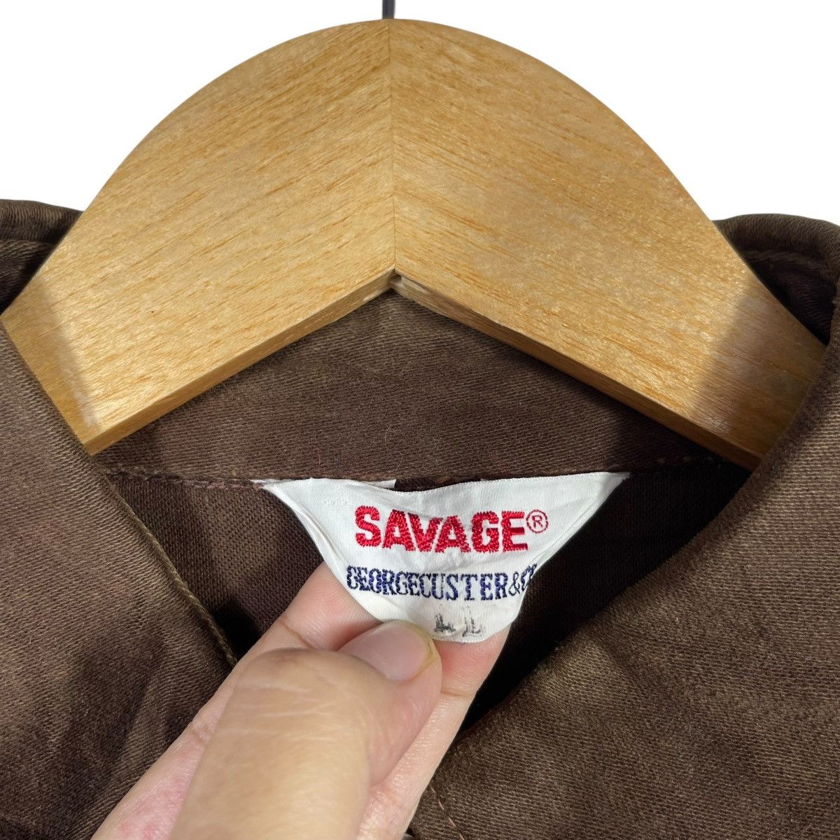 Vintage Savage George Custer & Co Brown Field Jacket Belted Safari Size US M / EU 48-50 / 2 - 3 Thumbnail