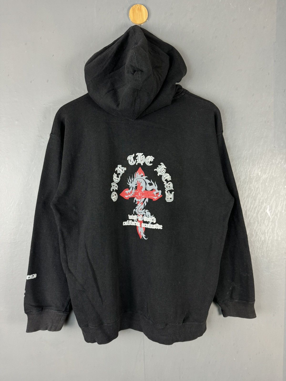 JAPANESE DESIGN DRAGON FLY CROSS LOGO HOODIE SWEATSHIRT